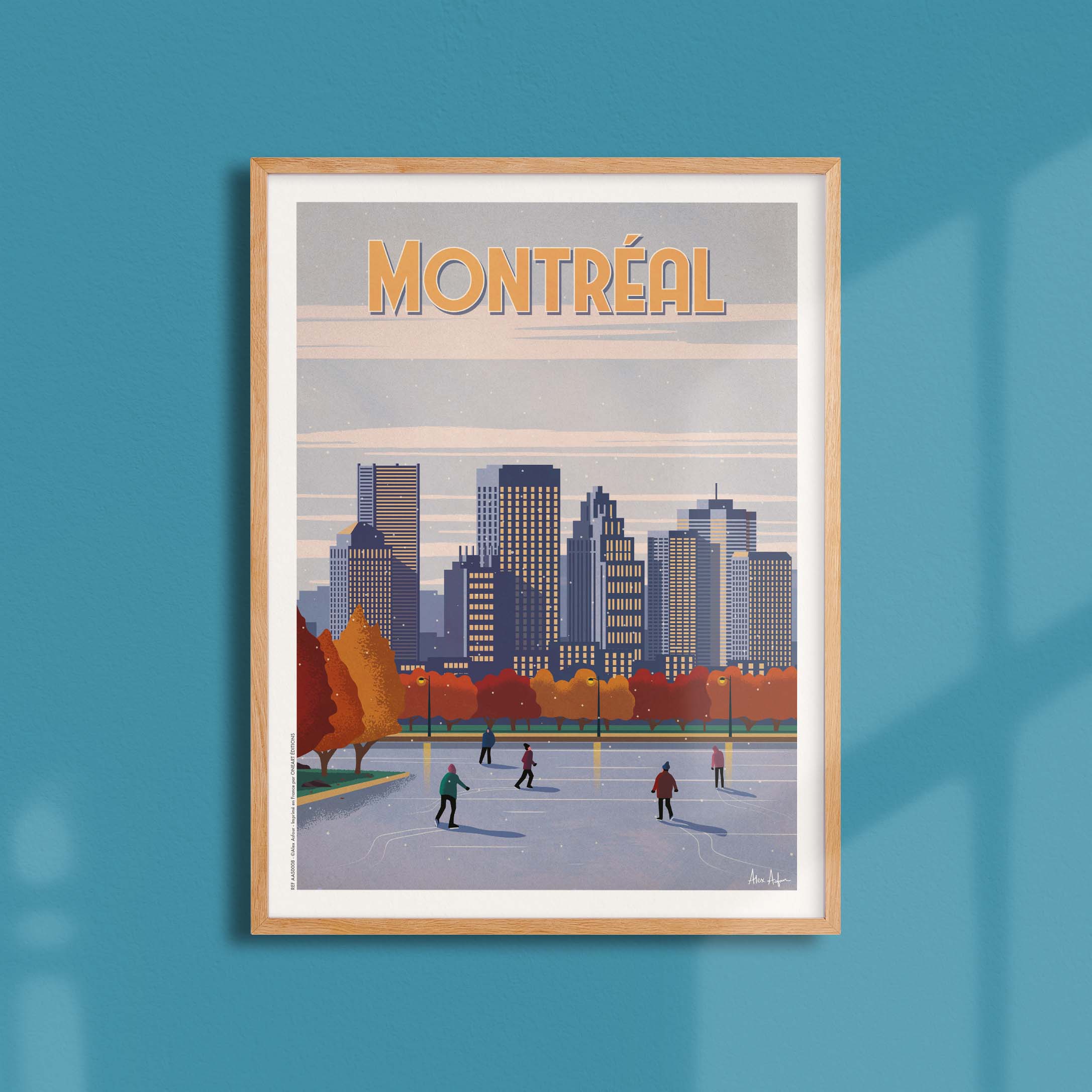 Affiche de voyage Canada - Montréal par Alex Asfour