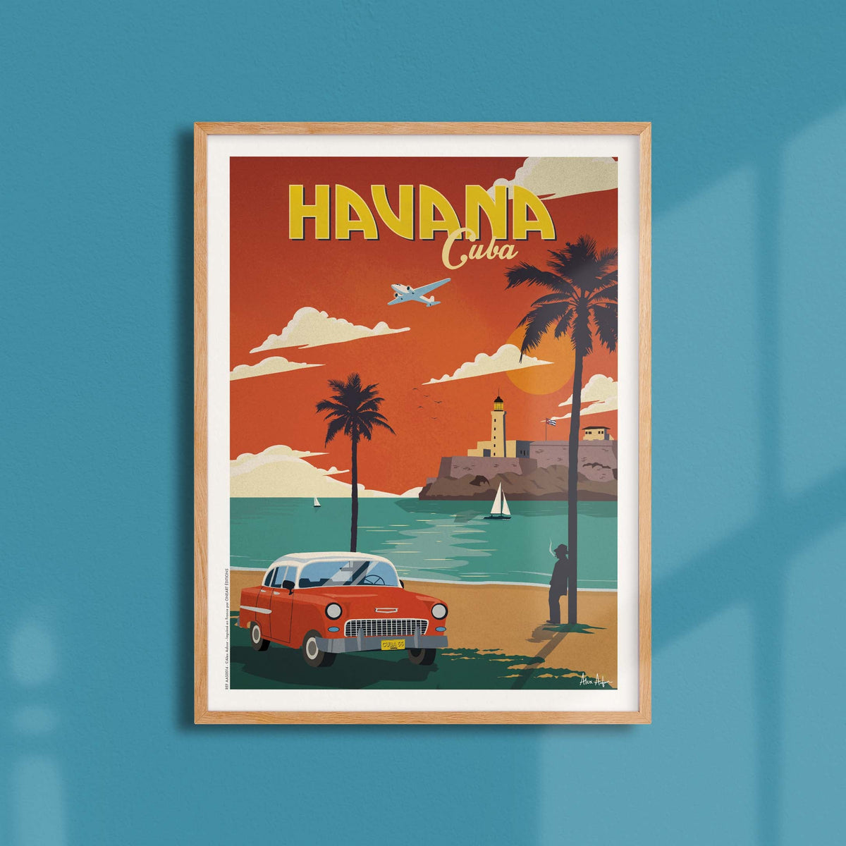 Affiche de voyage Cuba - La Havane par Alex Asfour
