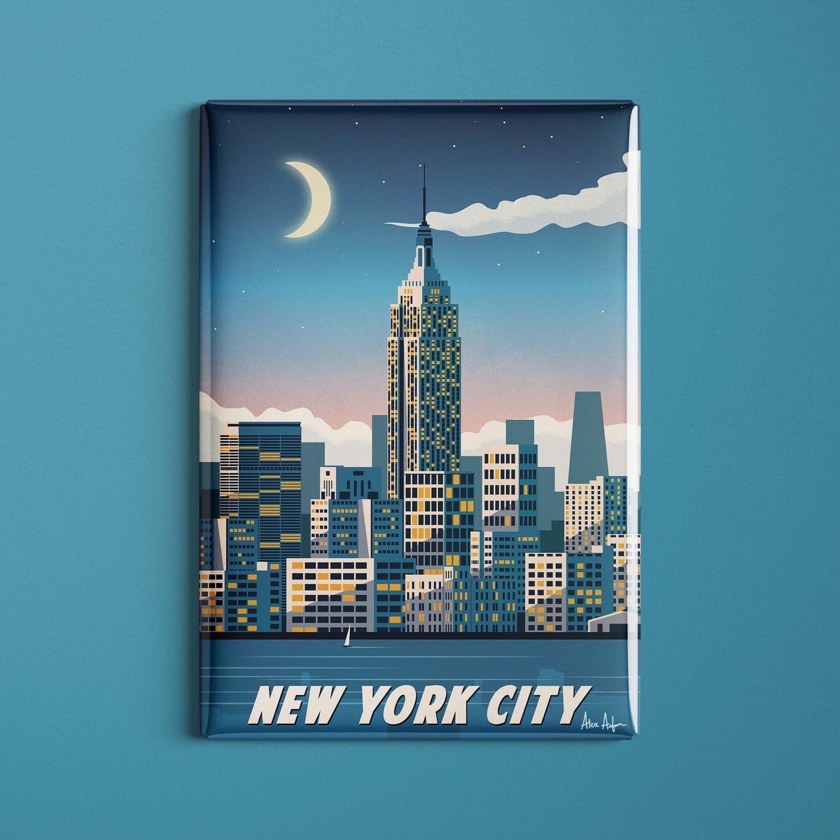 Magnet de voyage États-Unis - New York City par Alex Asfour