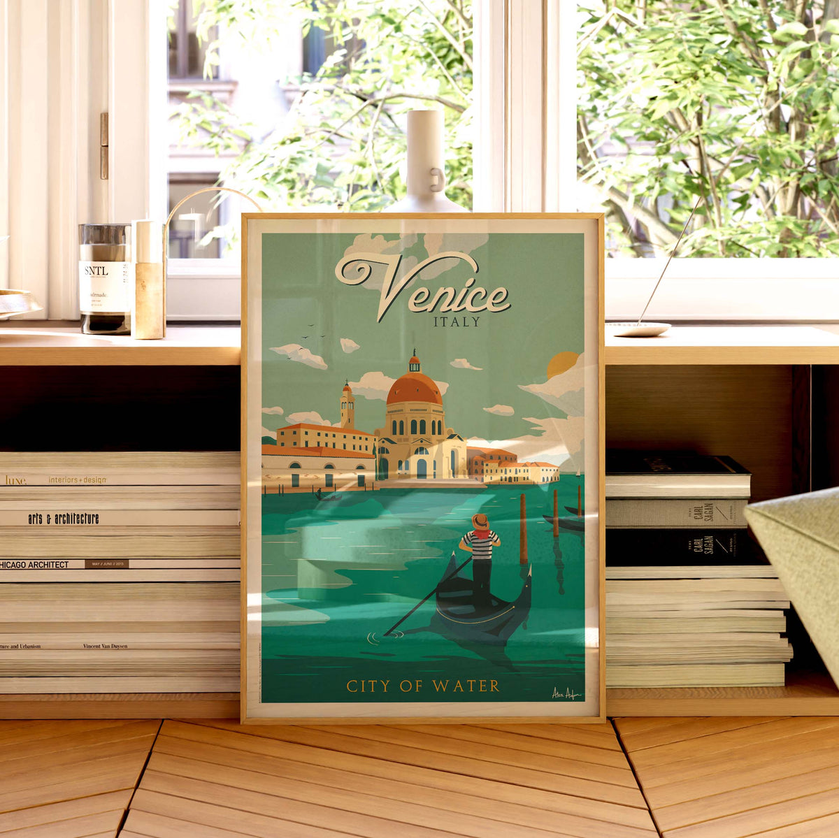 Affiche de voyage Italie - Venise par Alex Asfour