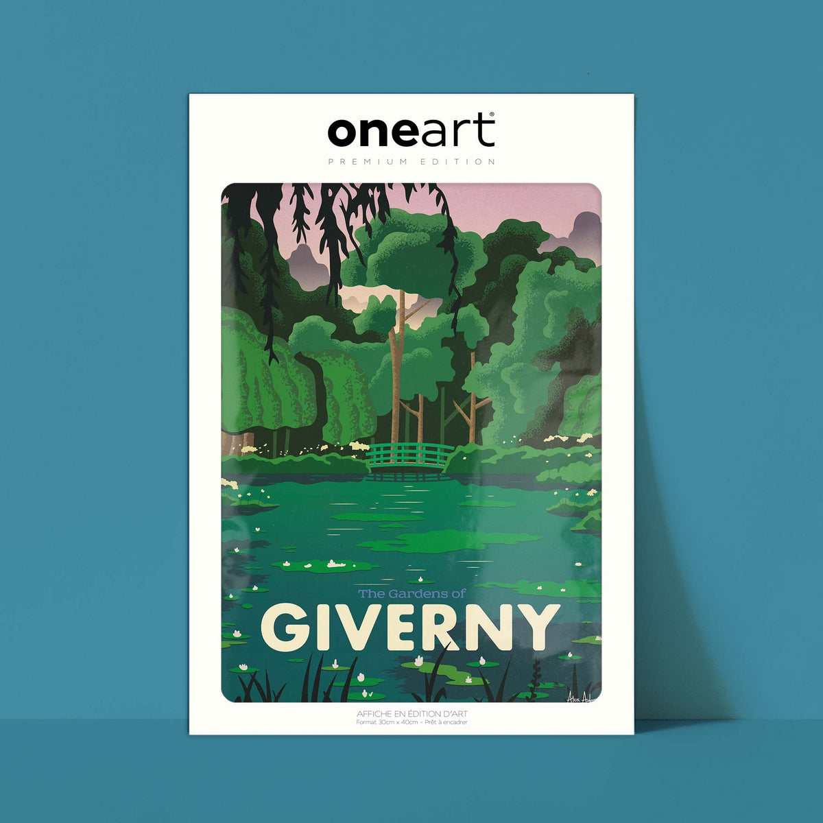 Affiche de voyage France - Giverny par Alex Asfour