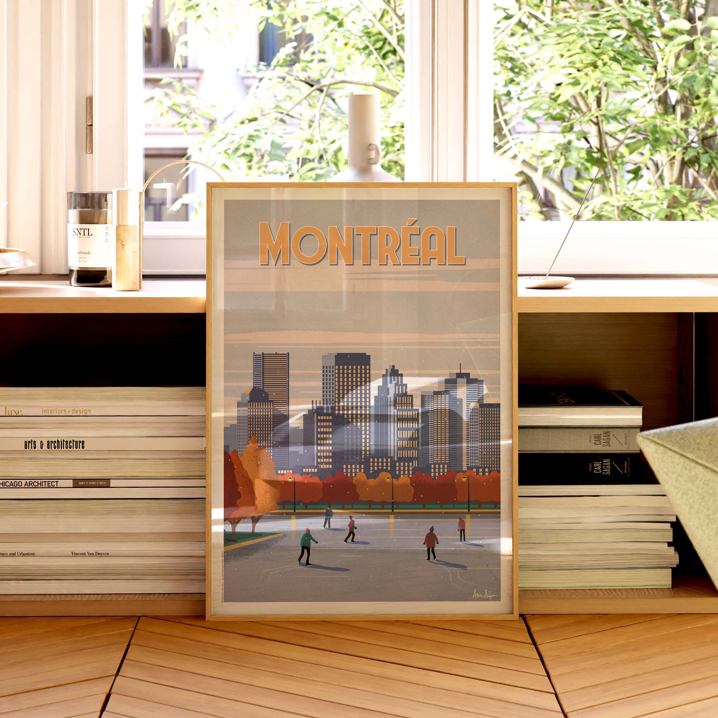 Affiche de voyage Canada - Montréal par Alex Asfour