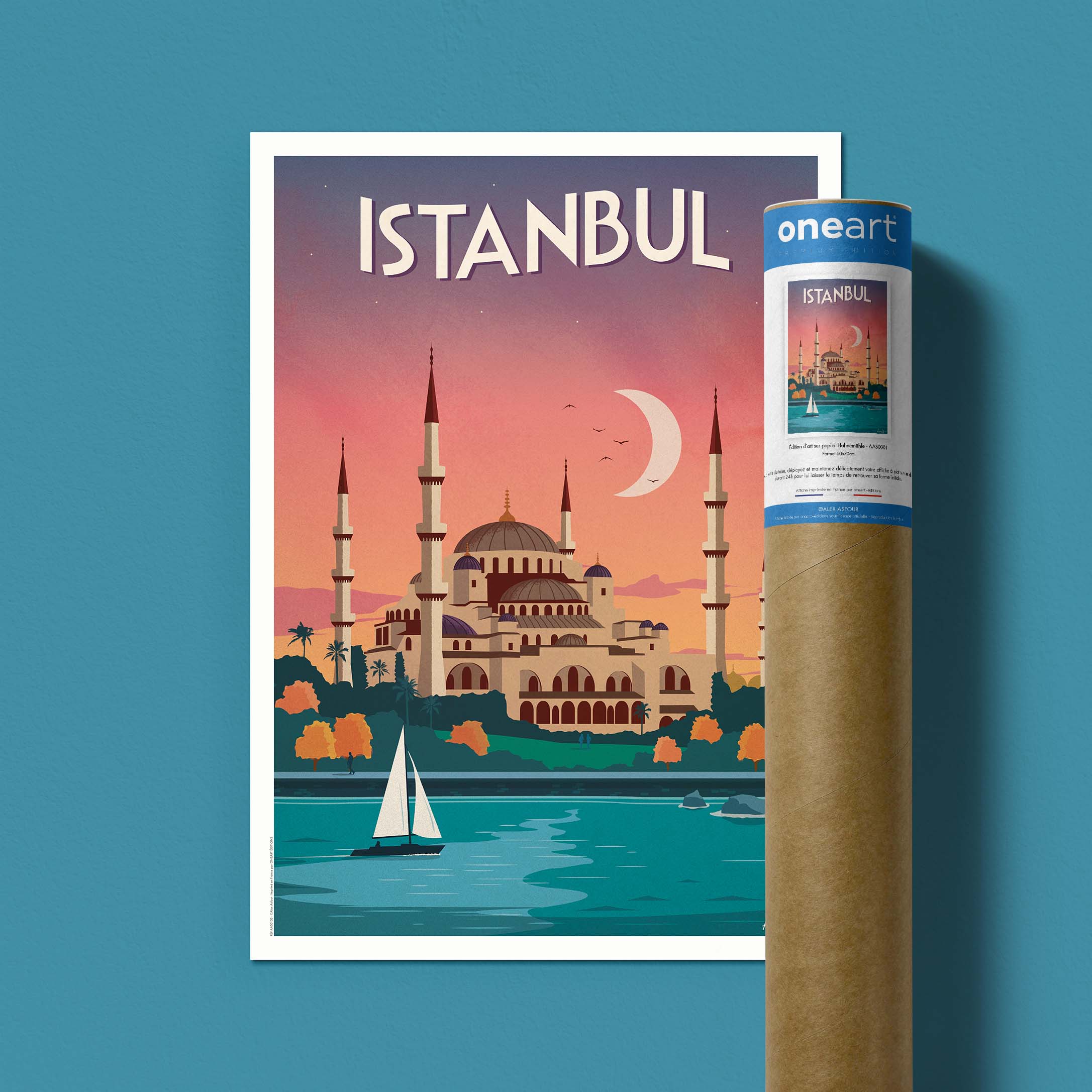 Affiche de voyage Turquie - Istanbul par Alex Asfour