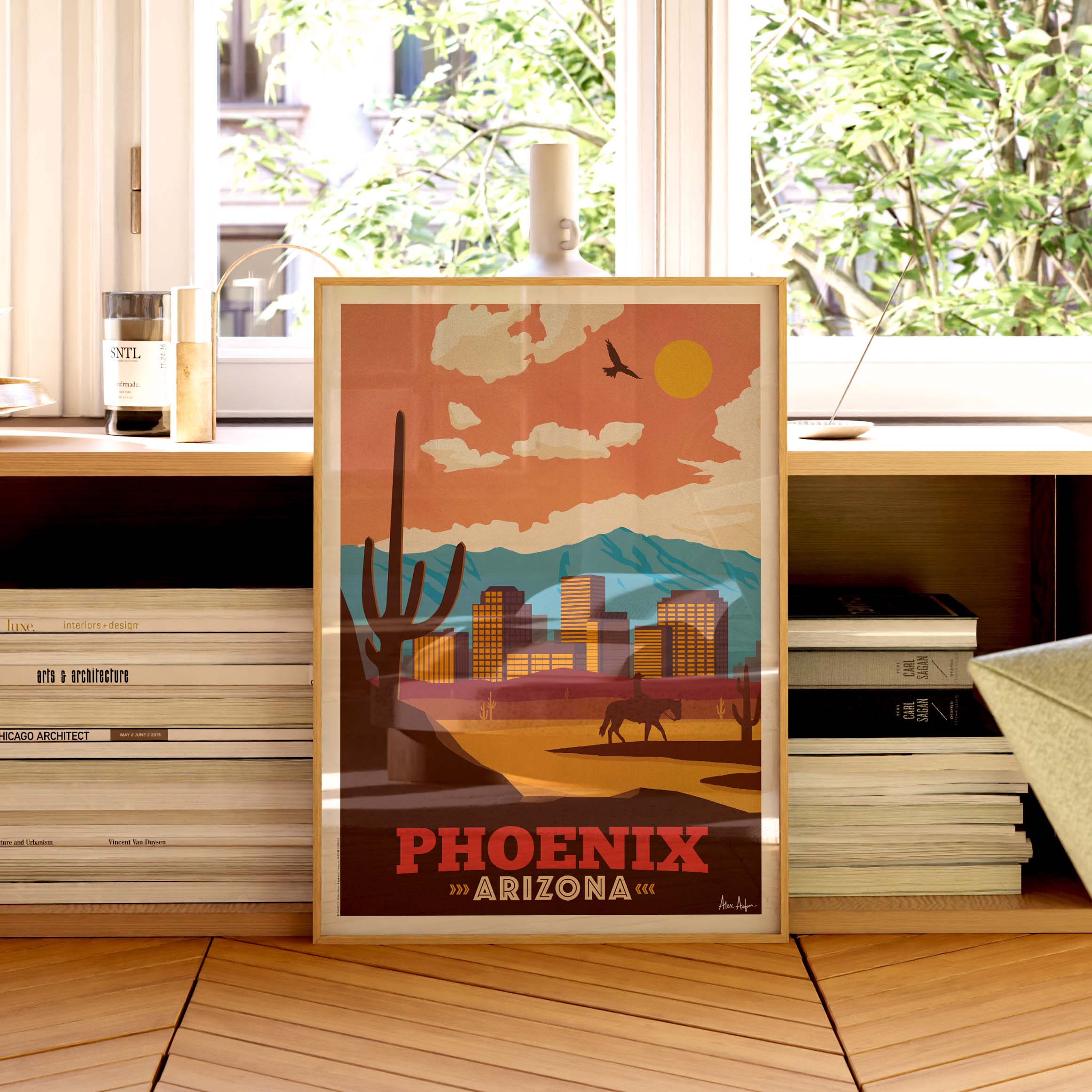 Affiche de voyage États-Unis - Phoenix par Alex Asfour