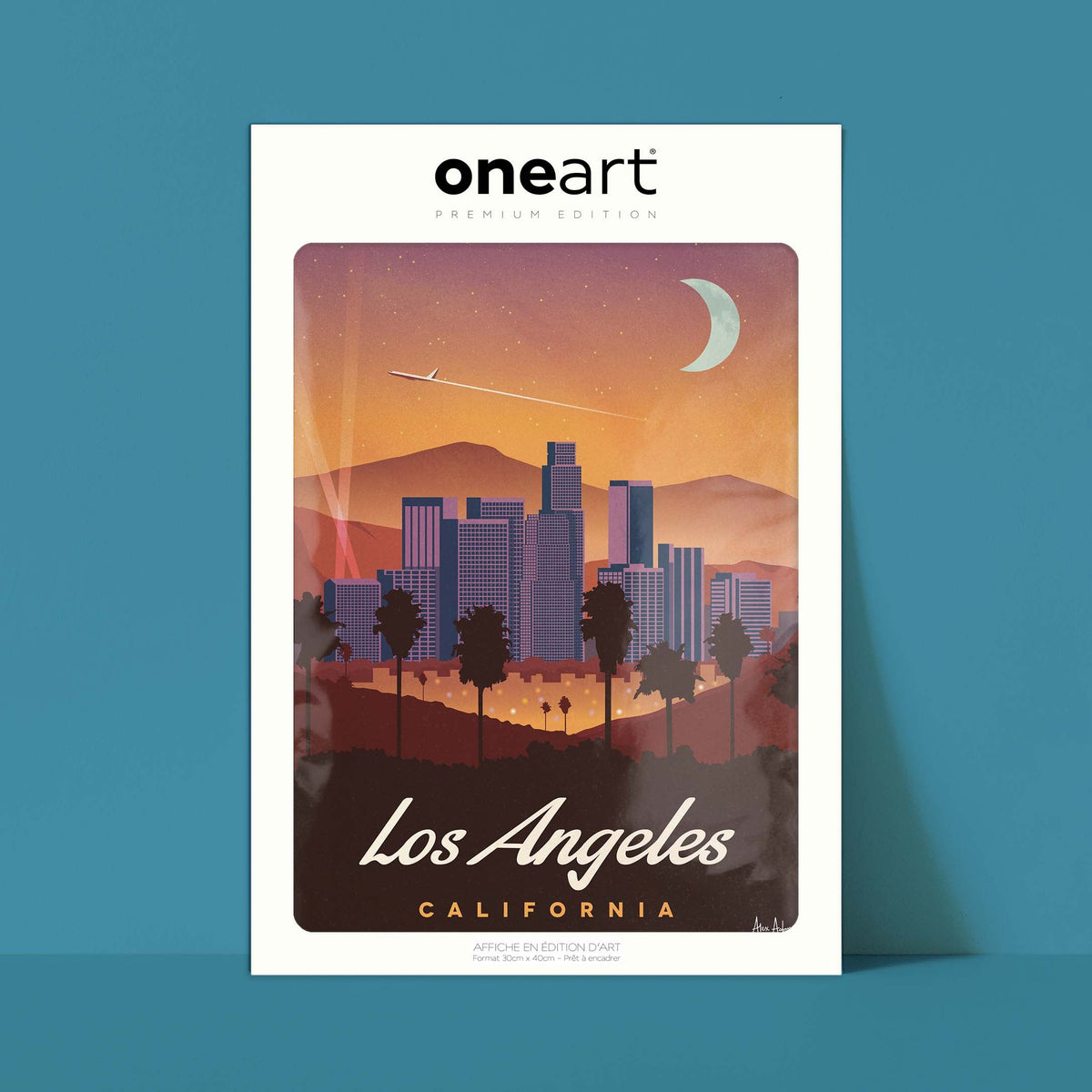 Affiche de voyage États-Unis - Los Angeles par Alex Asfour