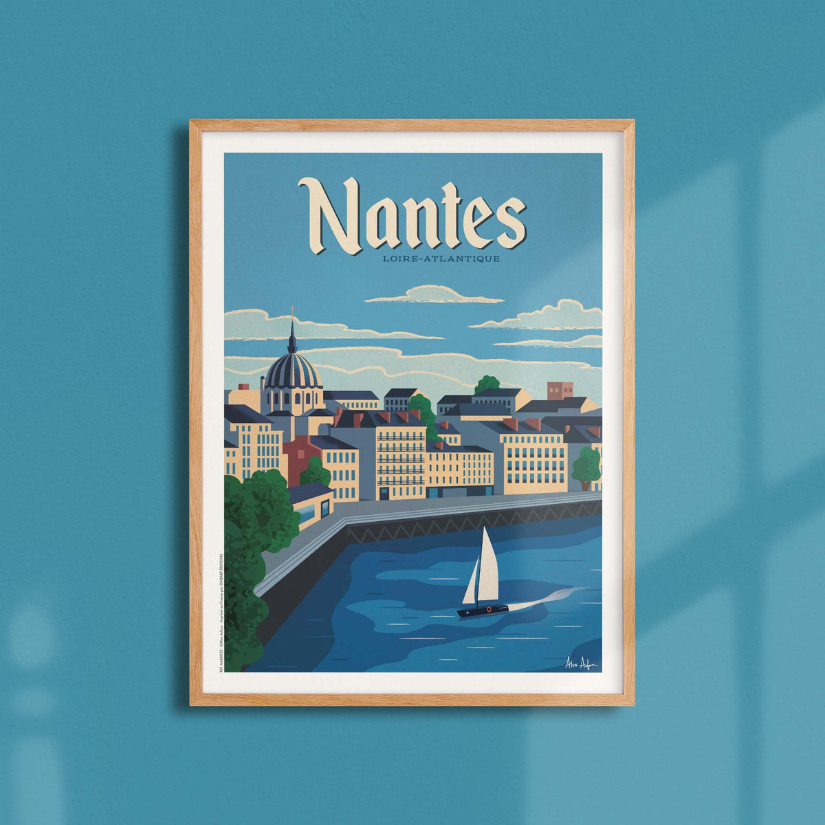 Affiche de voyage France - Nantes par Alex Asfour
