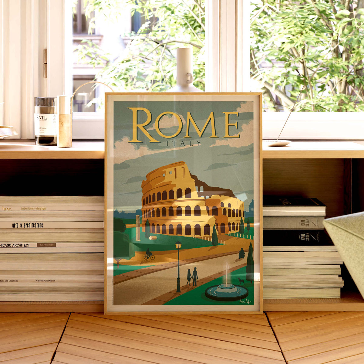 Affiche de voyage Italie - Rome par Alex Asfour
