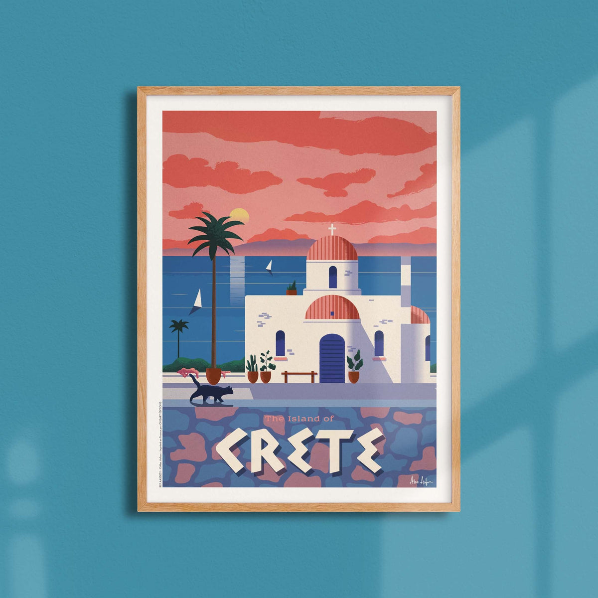 Affiche de voyage Grèce - Crète par Alex Asfour