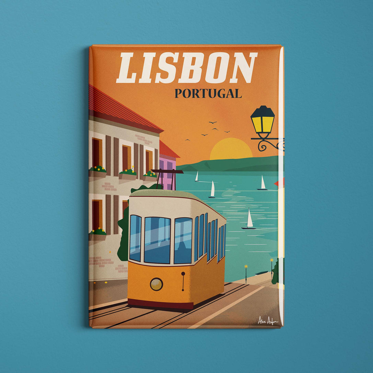 Magnet de voyage Portugal - Lisbonne par Alex Asfour