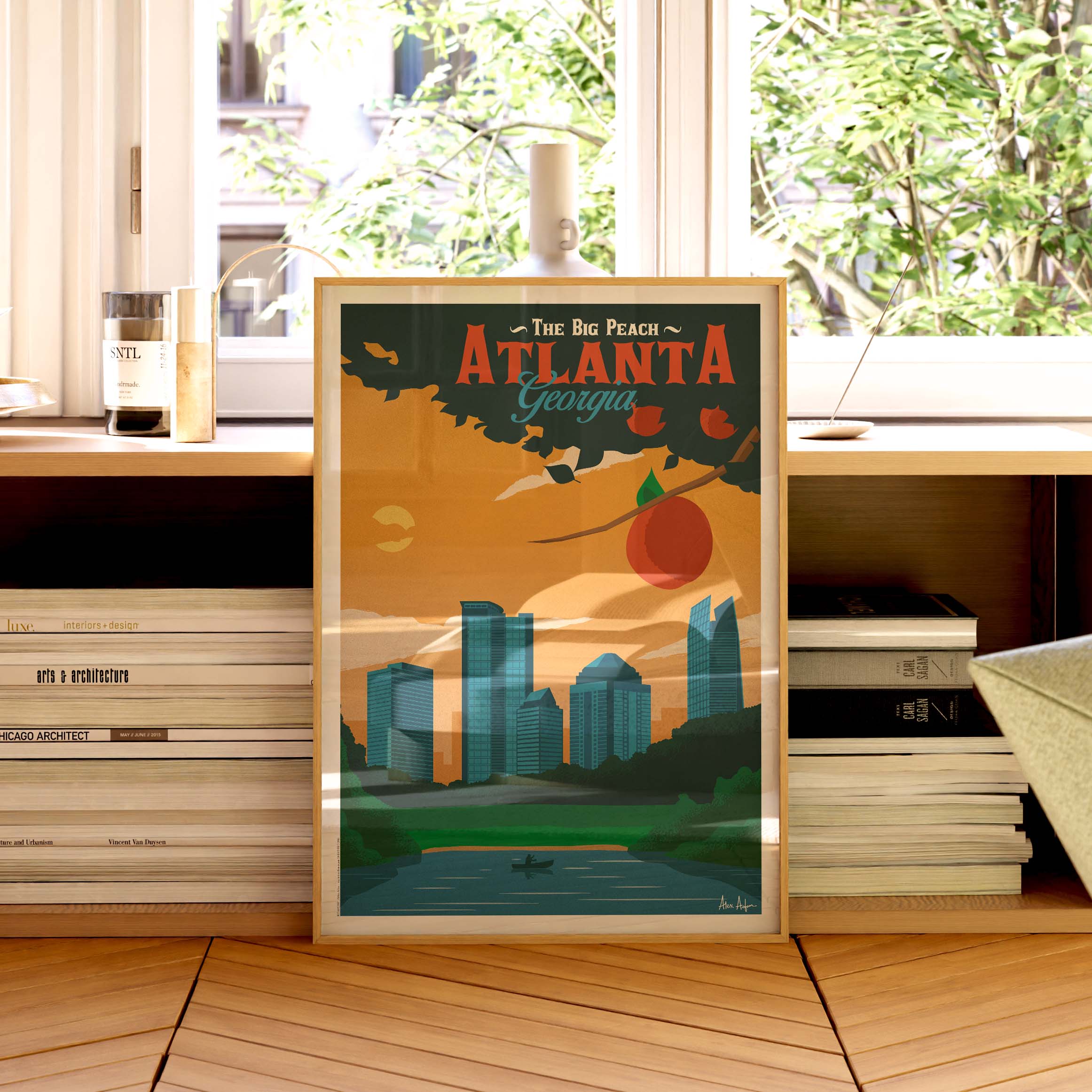 Affiche de voyage États-Unis - Atlanta par Alex Asfour