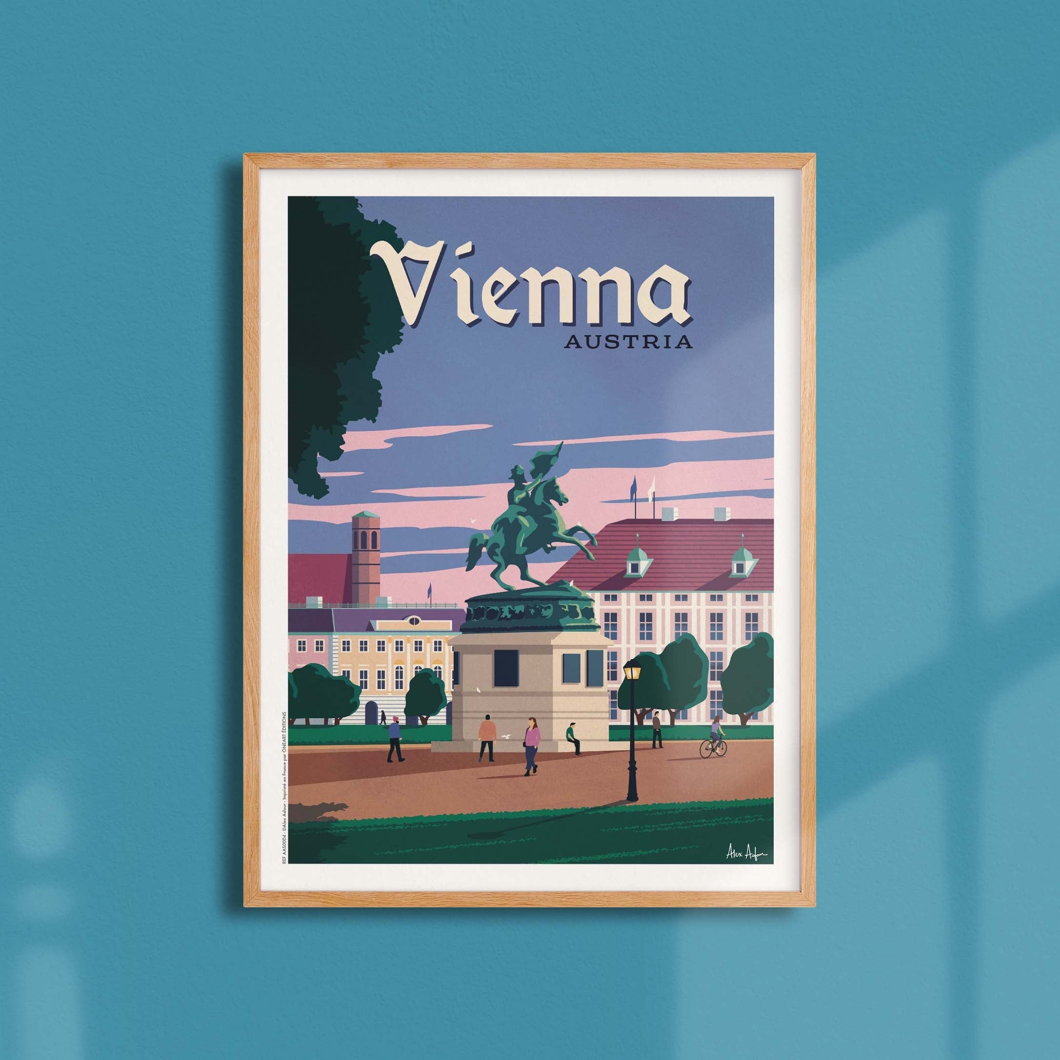 Affiche de voyage Autriche - Vienne par Alex Asfour