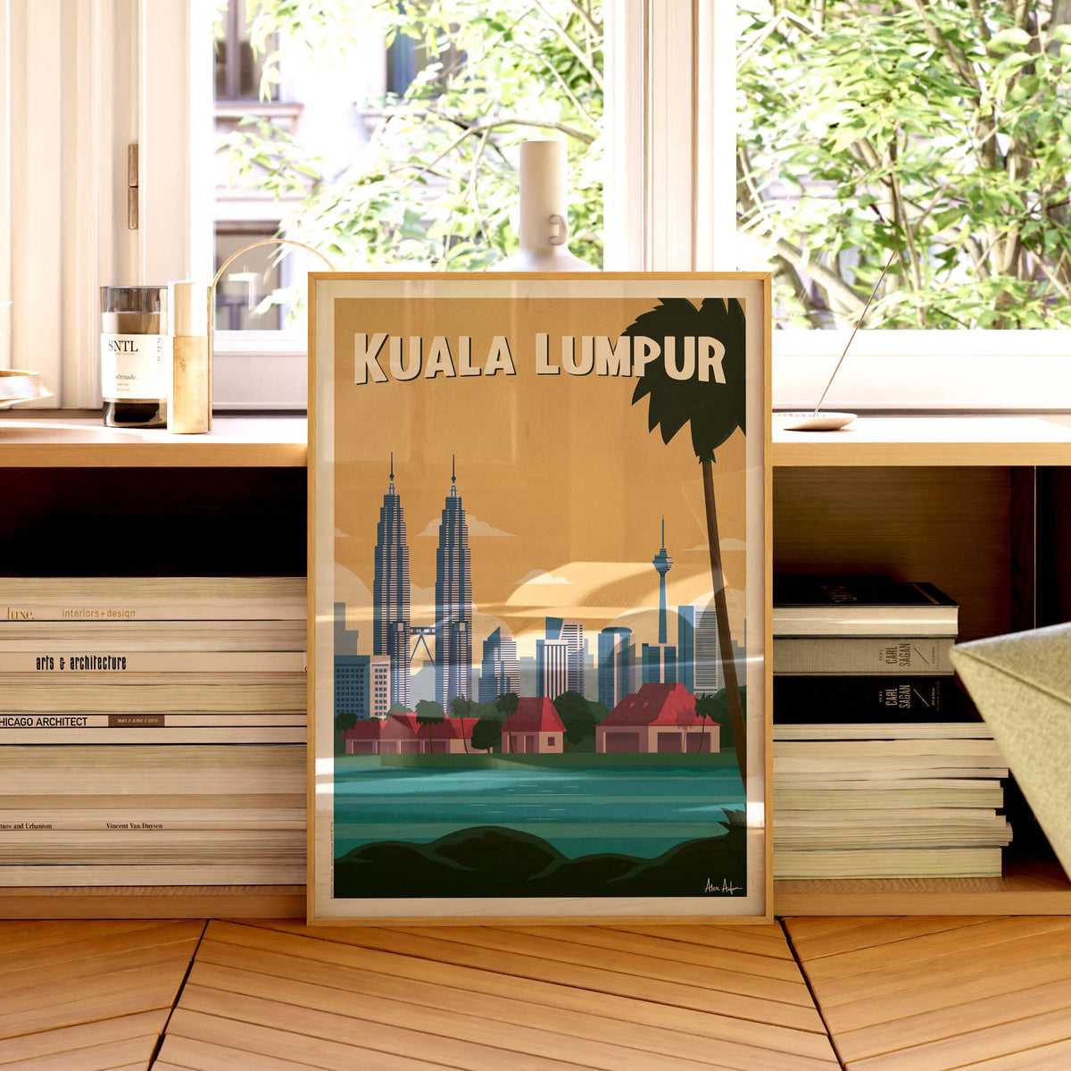 Affiche de voyage Malaisie - Kuala Lumpur par Alex Asfour