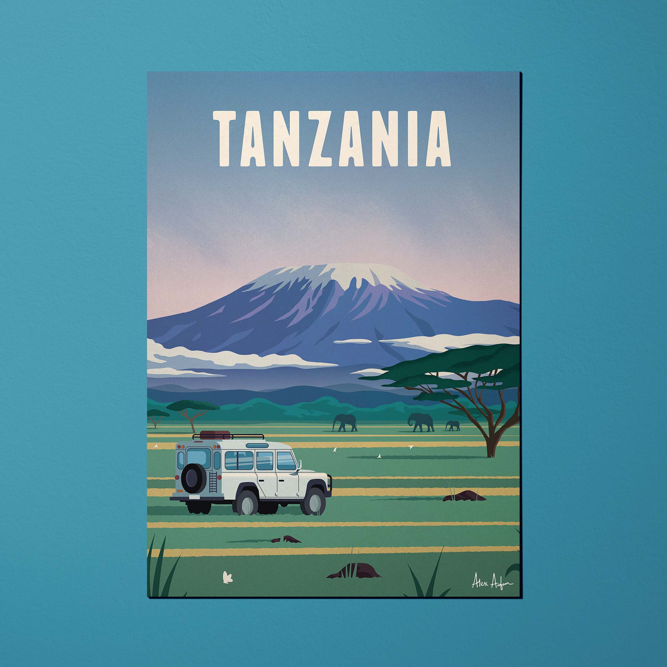 Carte postale de voyage Tanzanie - Kilimandjaro par Alex Asfour