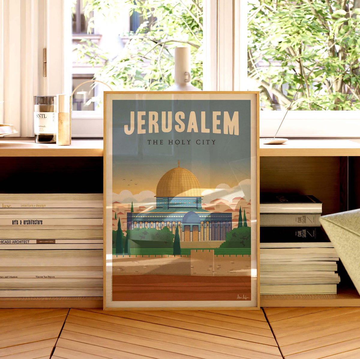 Affiche de voyage Israël - Jérusalem par Alex Asfour