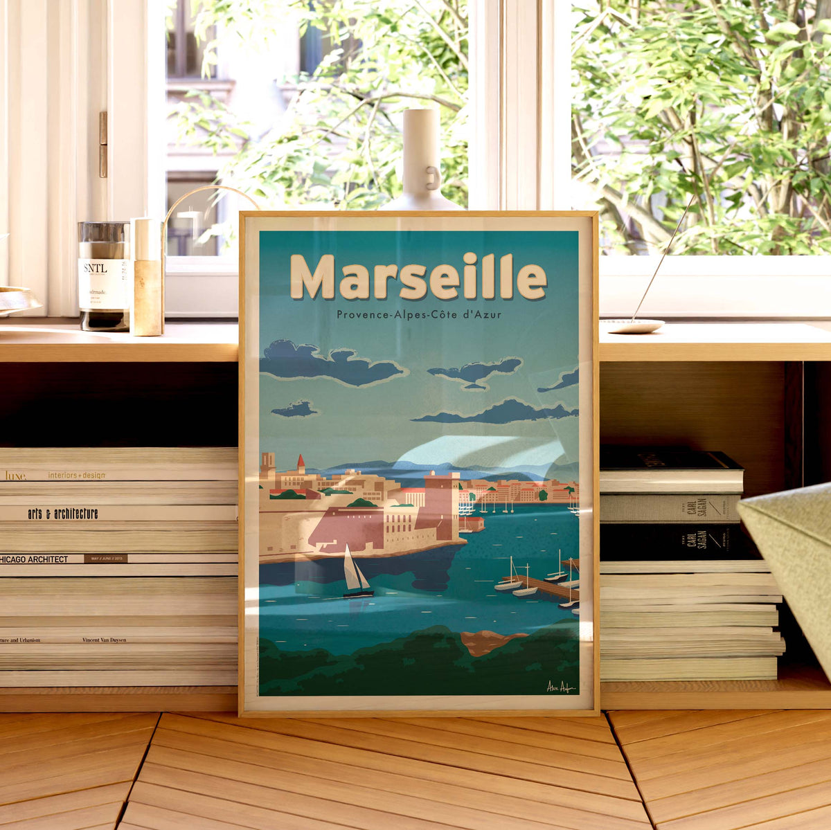 Affiche de voyage France - Marseille par Alex Asfour