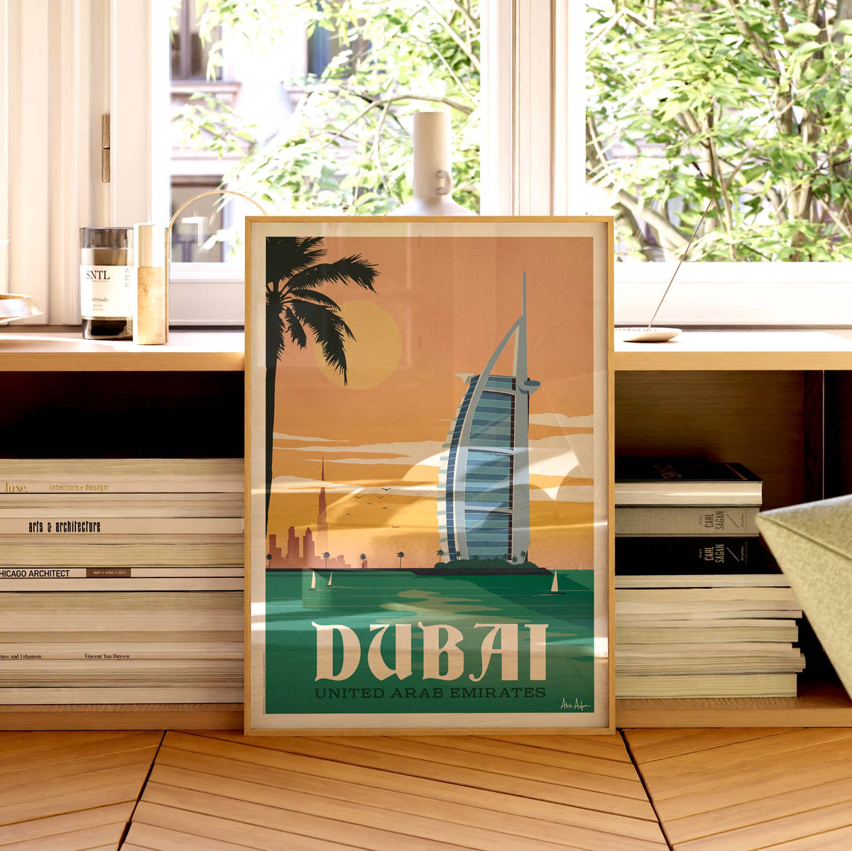 Affiche de voyage Émirats arabes unis - Dubaï par Alex Asfour