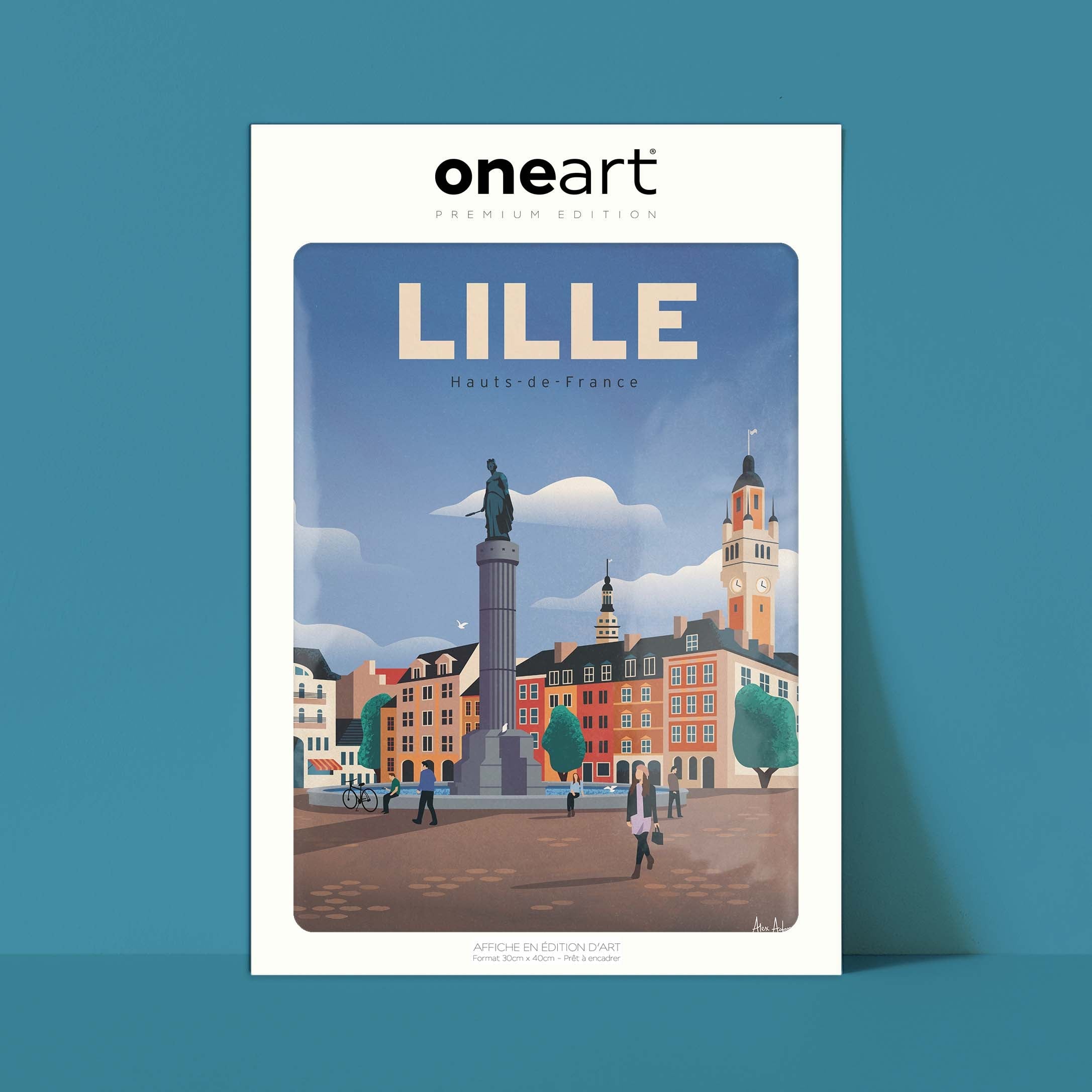 Affiche de voyage France - Lille par Alex Asfour