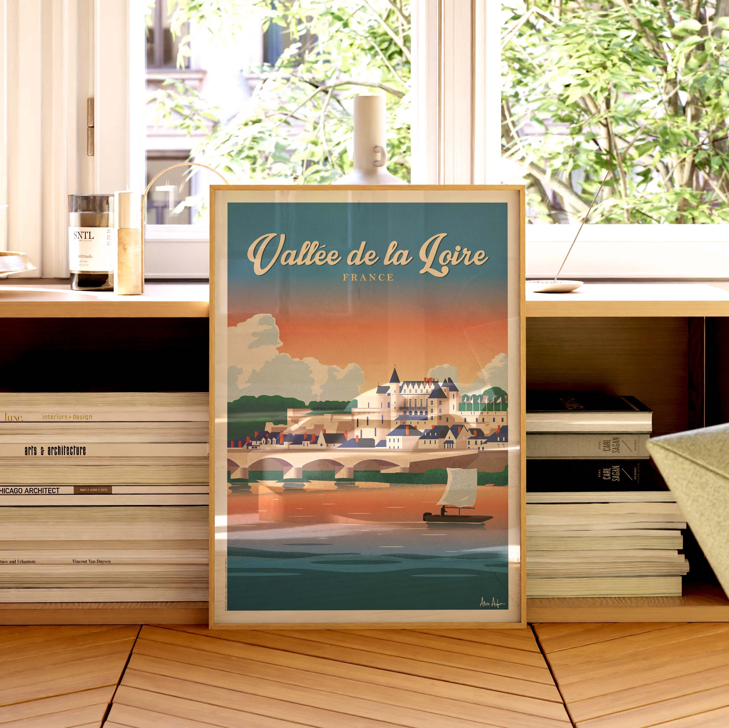 Affiche de voyage France - Loire par Alex Asfour