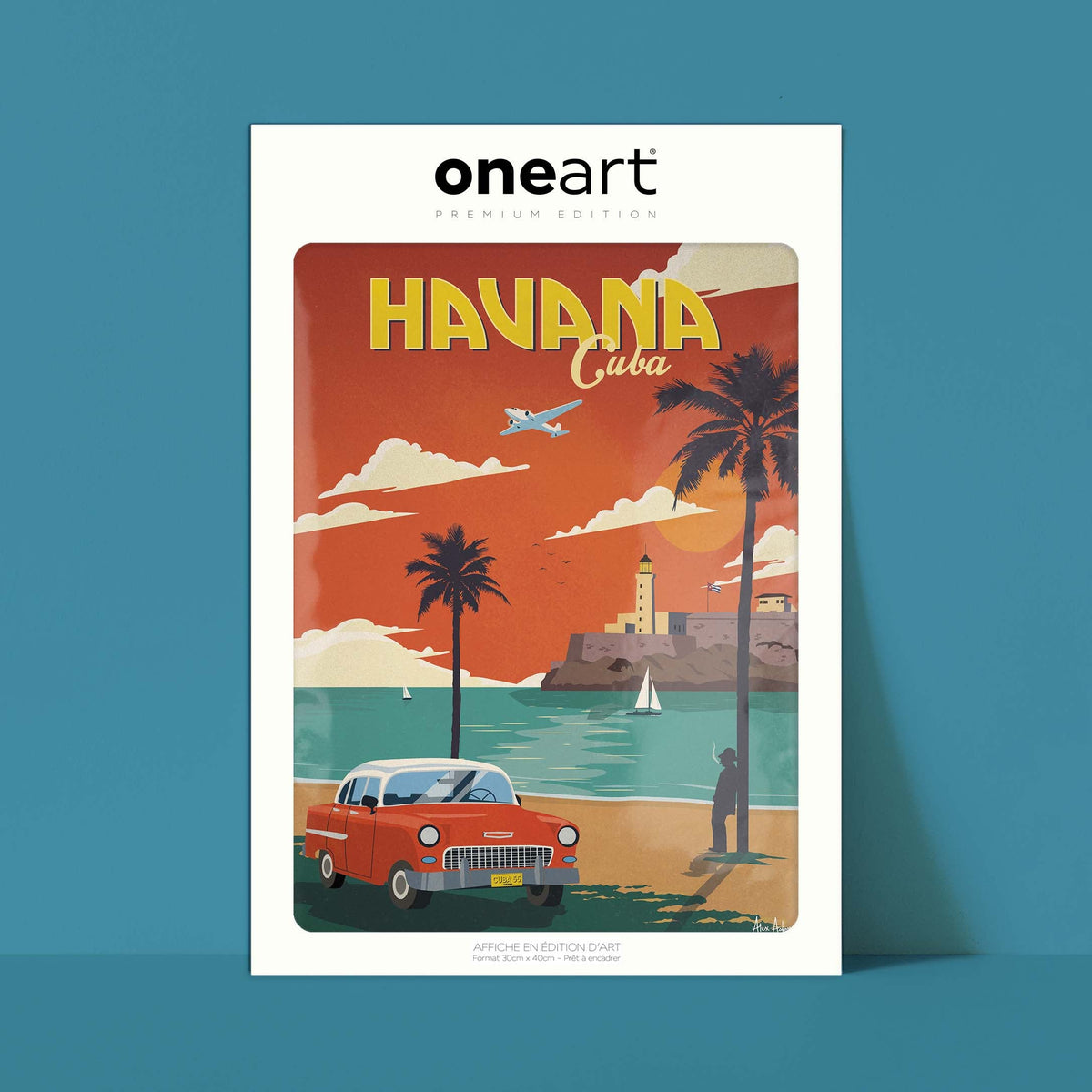Affiche de voyage Cuba - La Havane par Alex Asfour