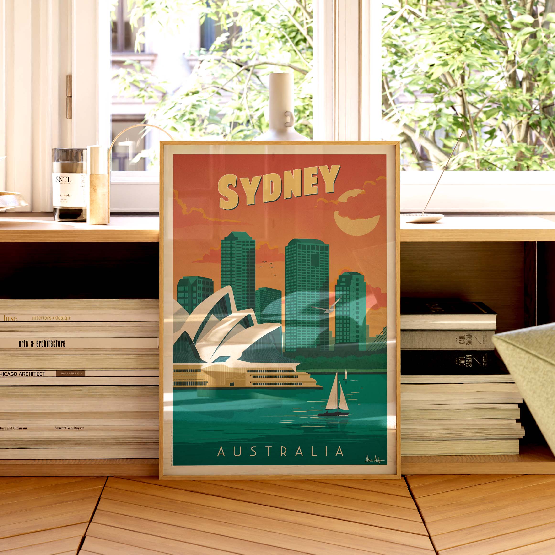 Affiche de voyage Australie - Sydney par Alex Asfour