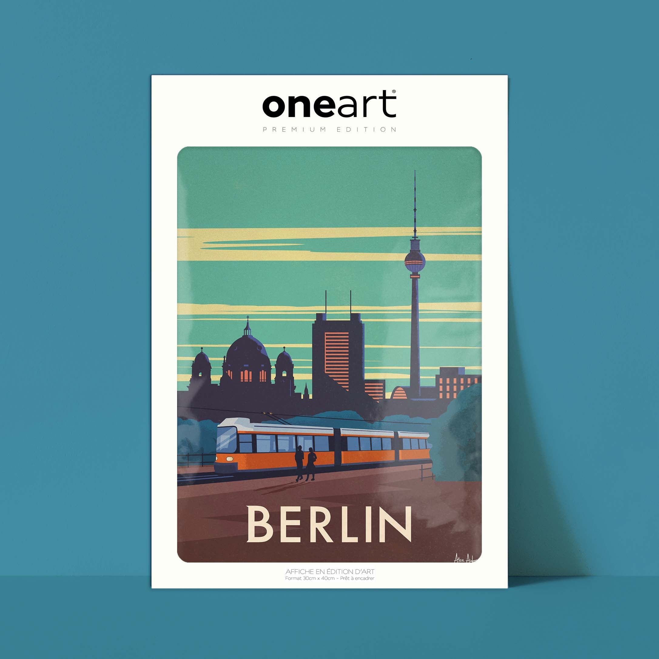 Affiche de voyage Allemagne - Berlin par Alex Asfour