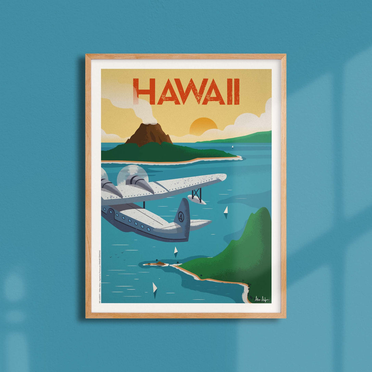 Affiche de voyage États-Unis - Hawaï par Alex Asfour