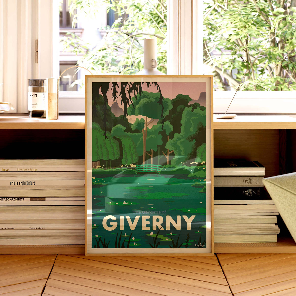 Affiche de voyage France - Giverny par Alex Asfour