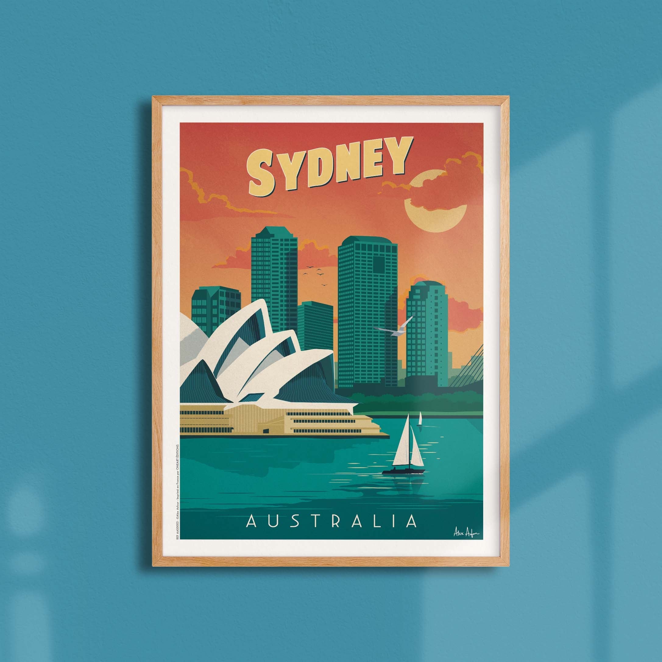 Affiche de voyage Australie - Sydney par Alex Asfour