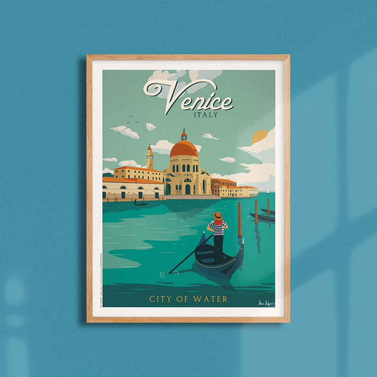 Affiche de voyage Italie - Venise par Alex Asfour