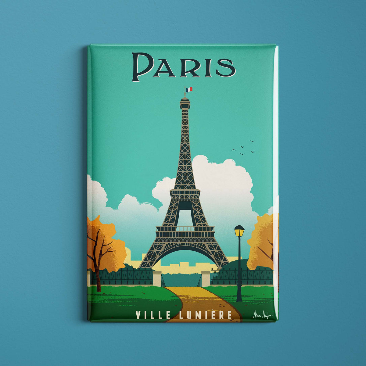 Magnet de voyage France - Paris - Tour Eiffel par Alex Asfour