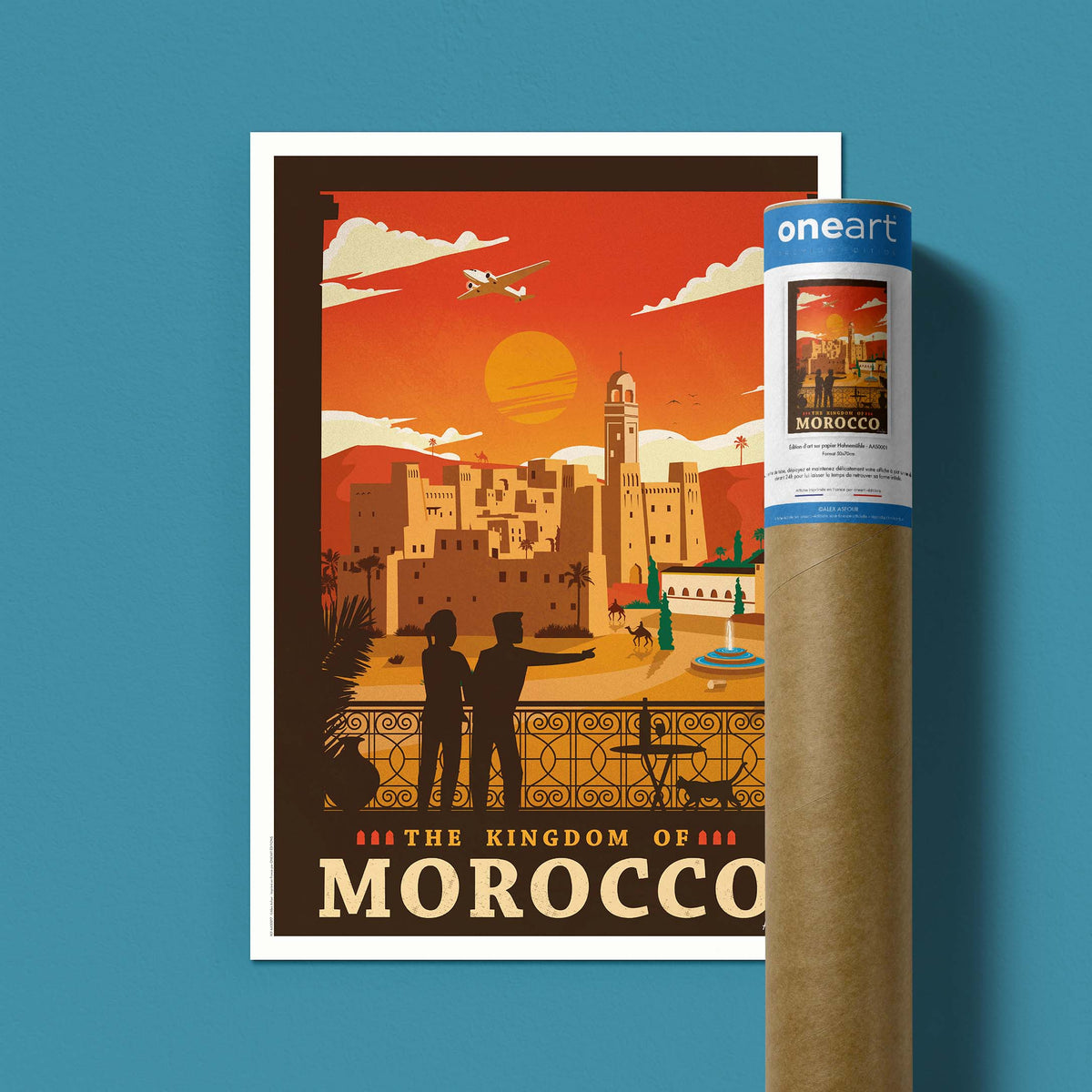 Affiche de voyage Maroc -  par Alex Asfour
