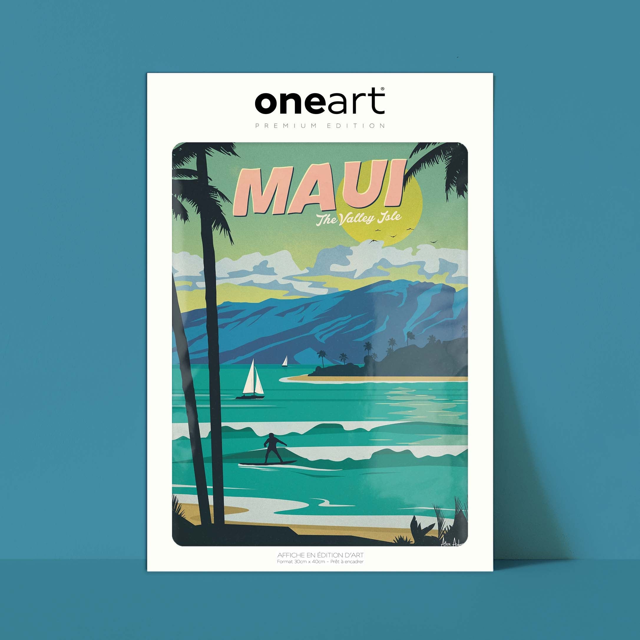 Affiche de voyage États-Unis - Maui par Alex Asfour
