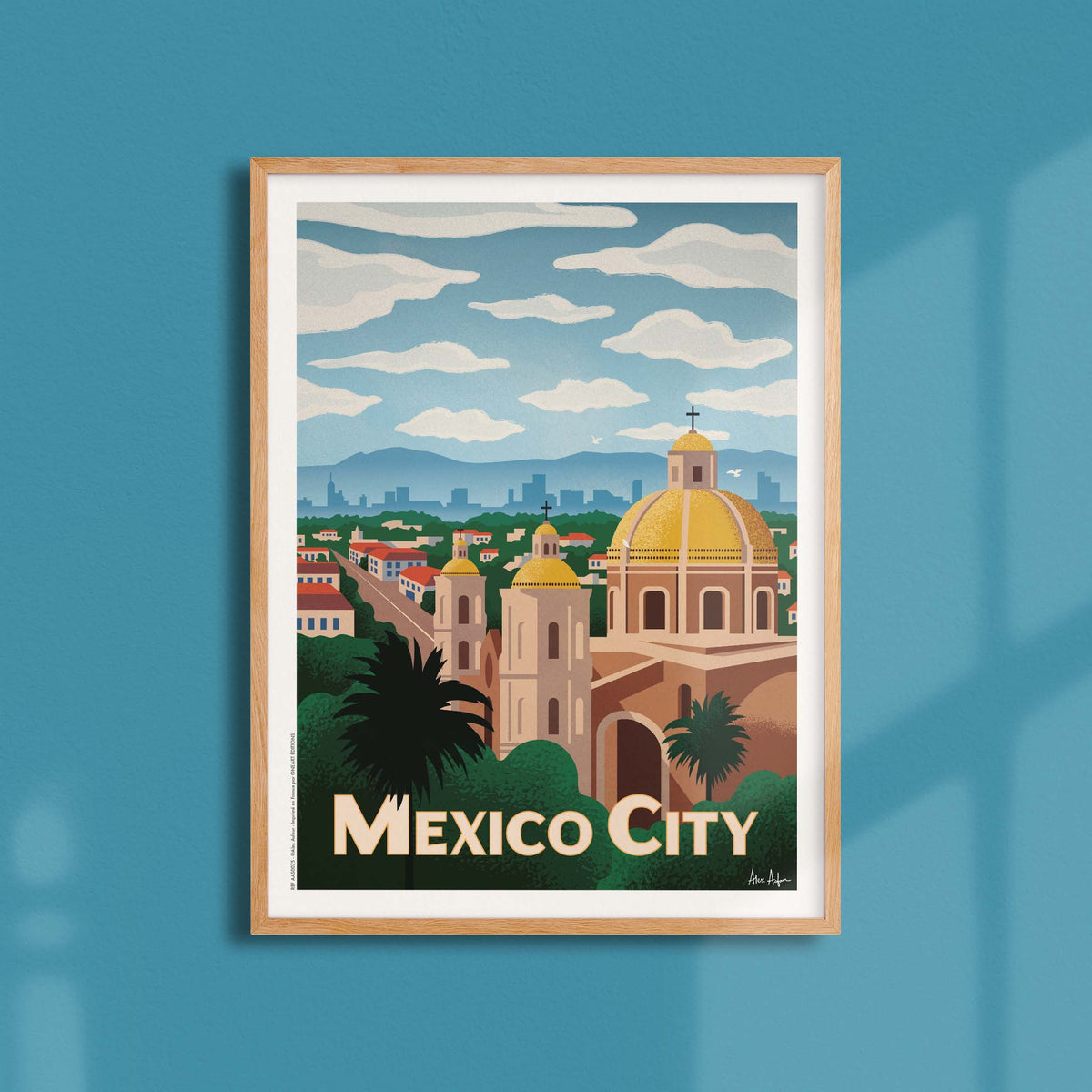 Affiche de voyage Mexique - Mexico par Alex Asfour