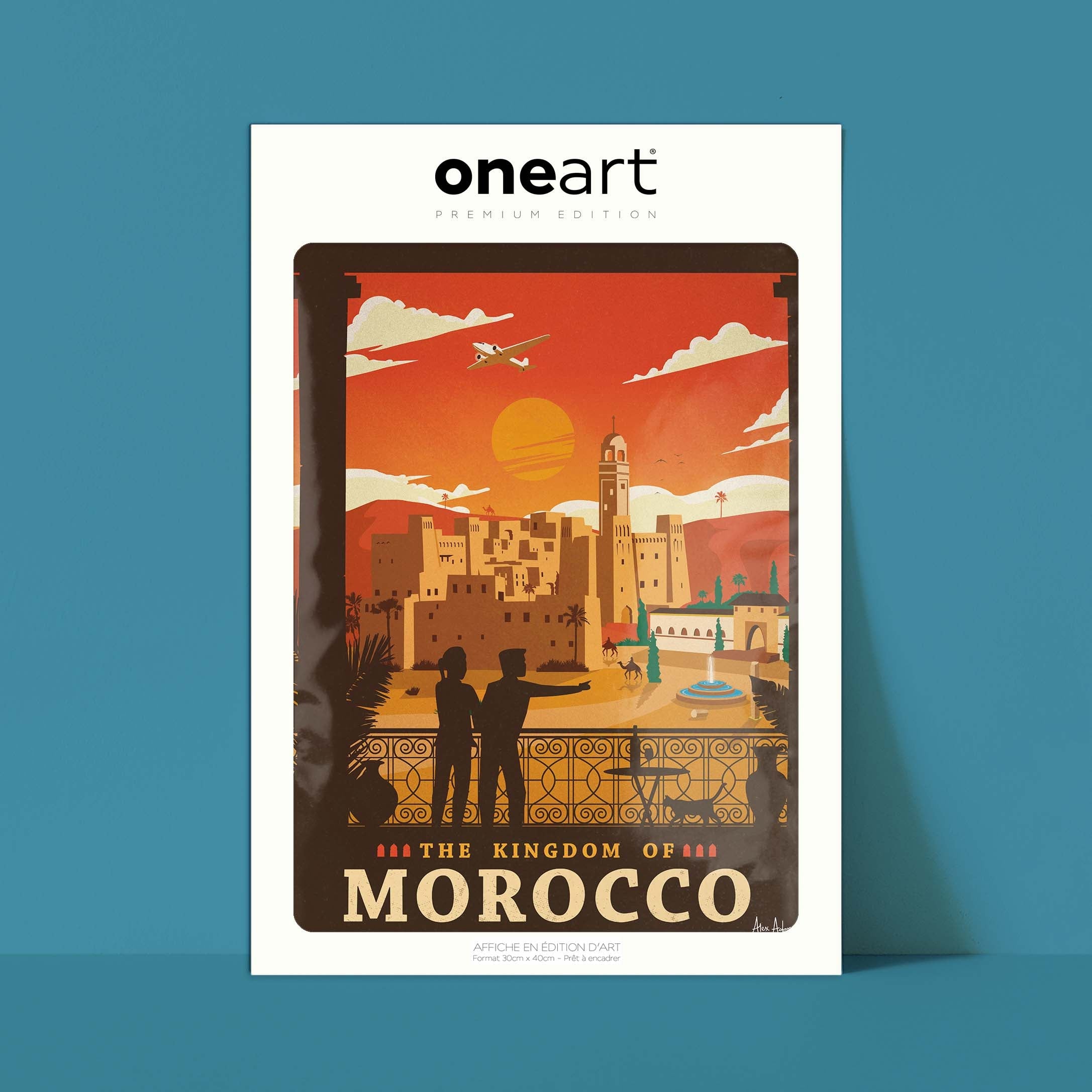 Affiche de voyage Maroc -  par Alex Asfour