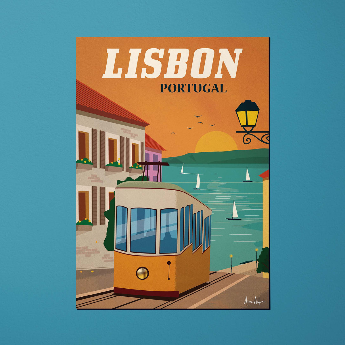 Carte postale de voyage Portugal - Lisbonne par Alex Asfour