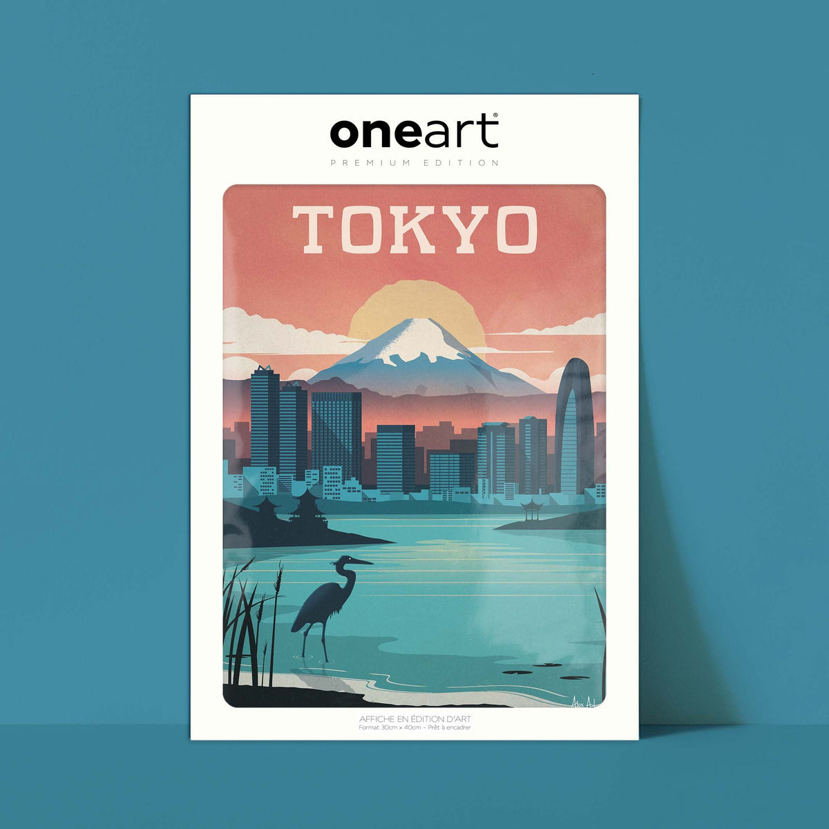 Affiche de voyage Japon - Tokyo par Alex Asfour