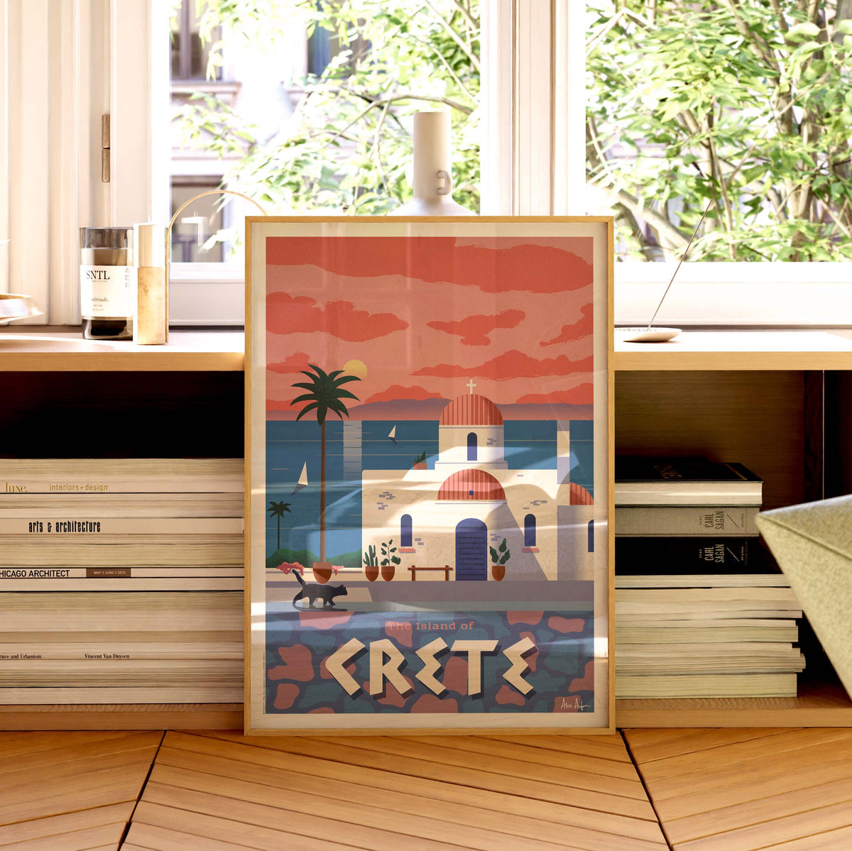 Affiche de voyage Grèce - Crète par Alex Asfour