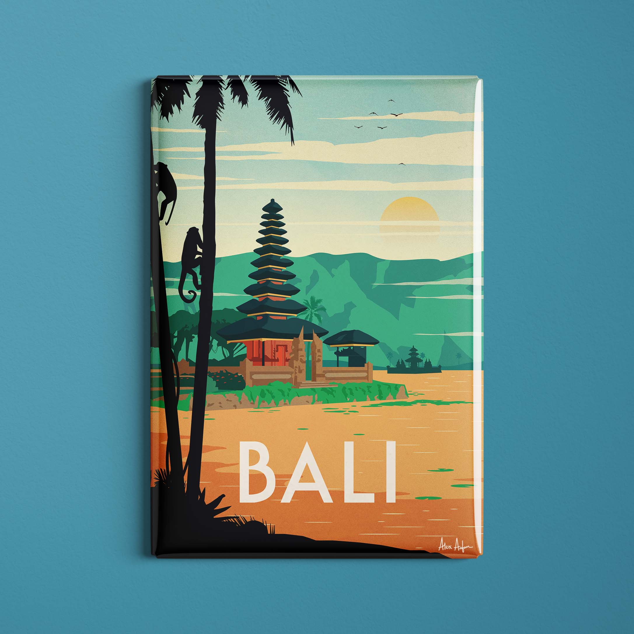 Magnet de voyage Indonésie - Bali par Alex Asfour