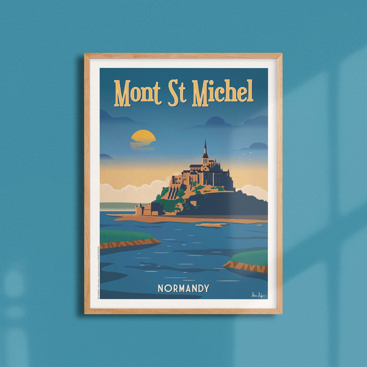Affiche de voyage France - Mont-Saint-Michel par Alex Asfour