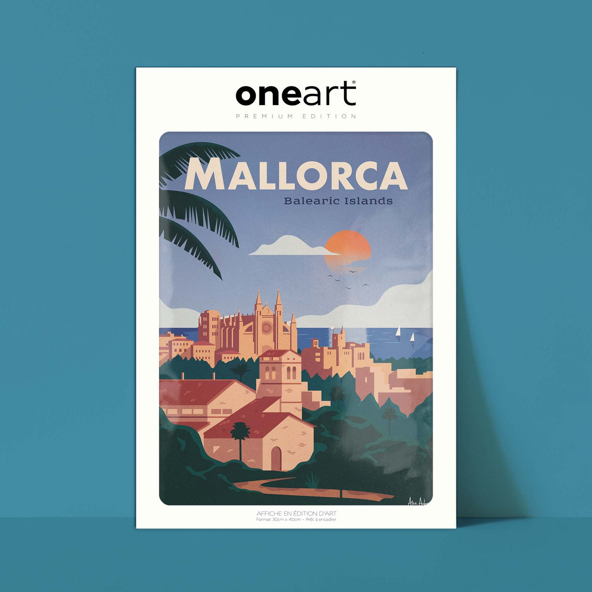 Affiche de voyage Espagne - Majorque par Alex Asfour