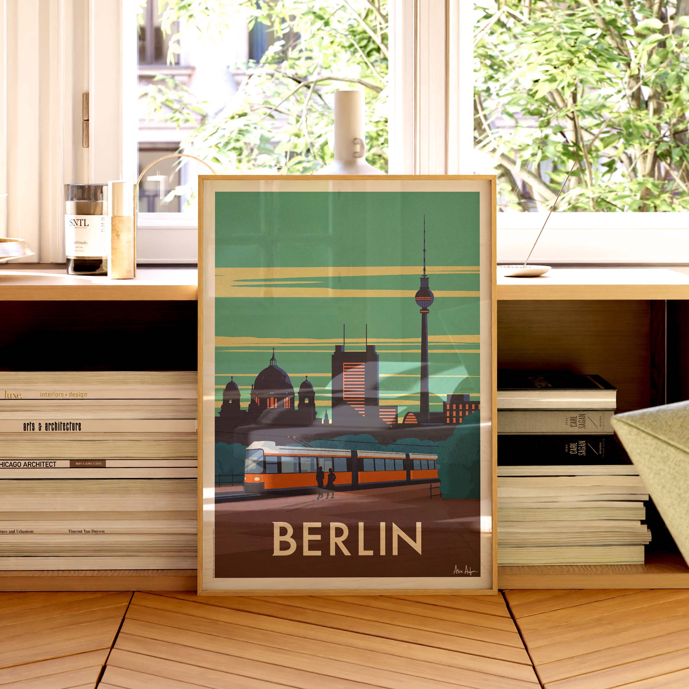 Affiche de voyage Allemagne - Berlin par Alex Asfour