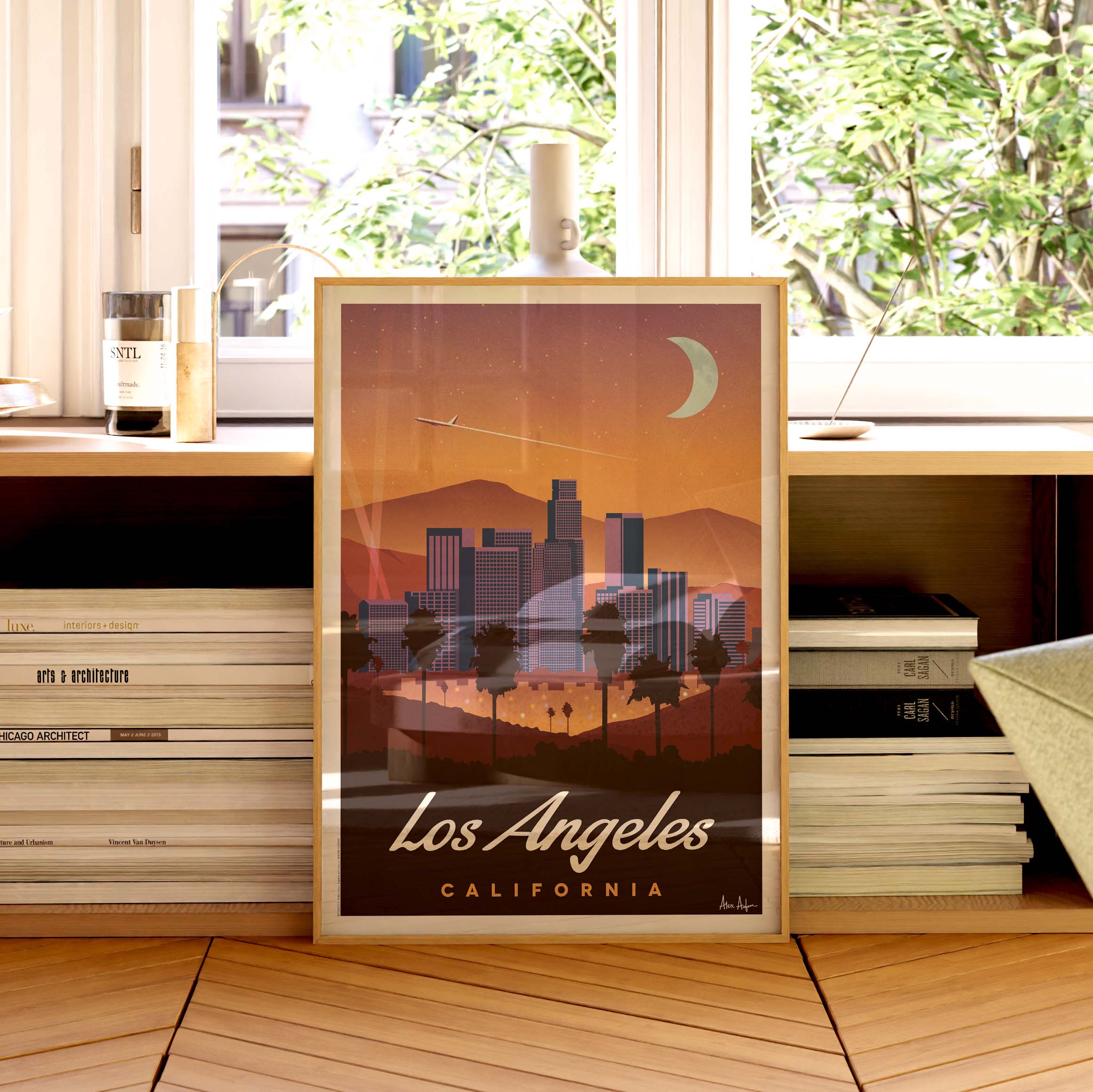 Affiche de voyage États-Unis - Los Angeles par Alex Asfour