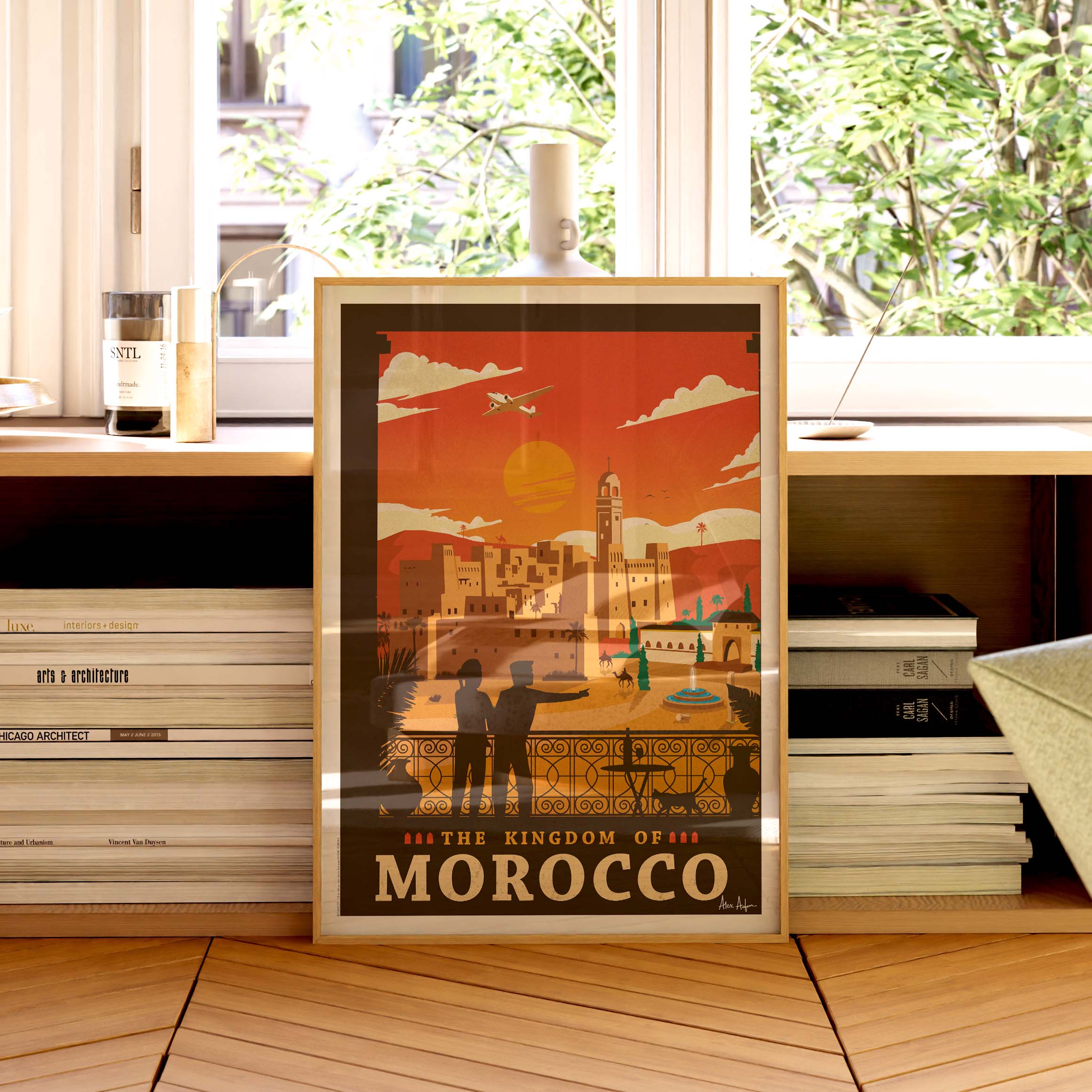 Affiche de voyage Maroc -  par Alex Asfour