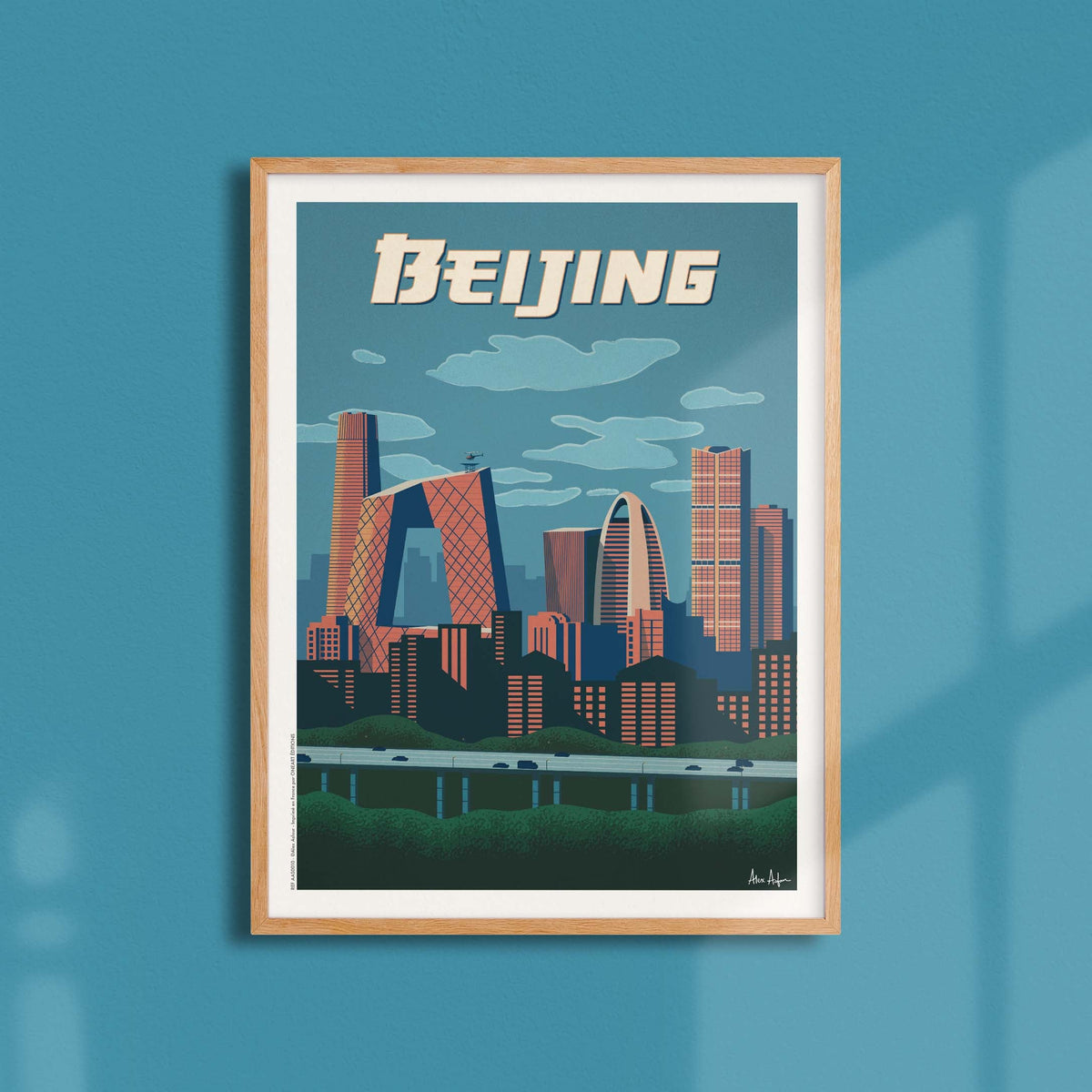Affiche de voyage Chine - Pékin par Alex Asfour