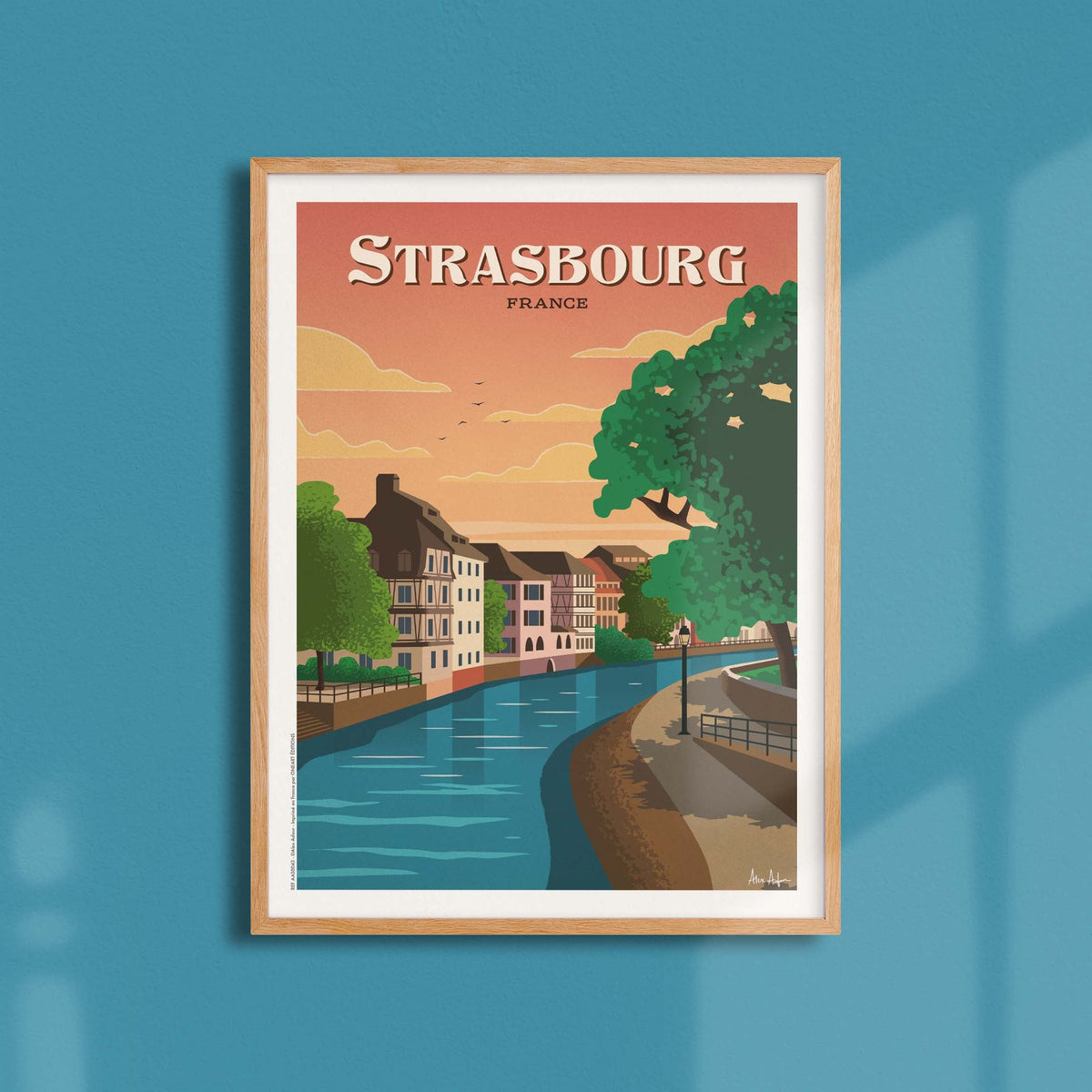 Affiche de voyage France - Strasbourg par Alex Asfour