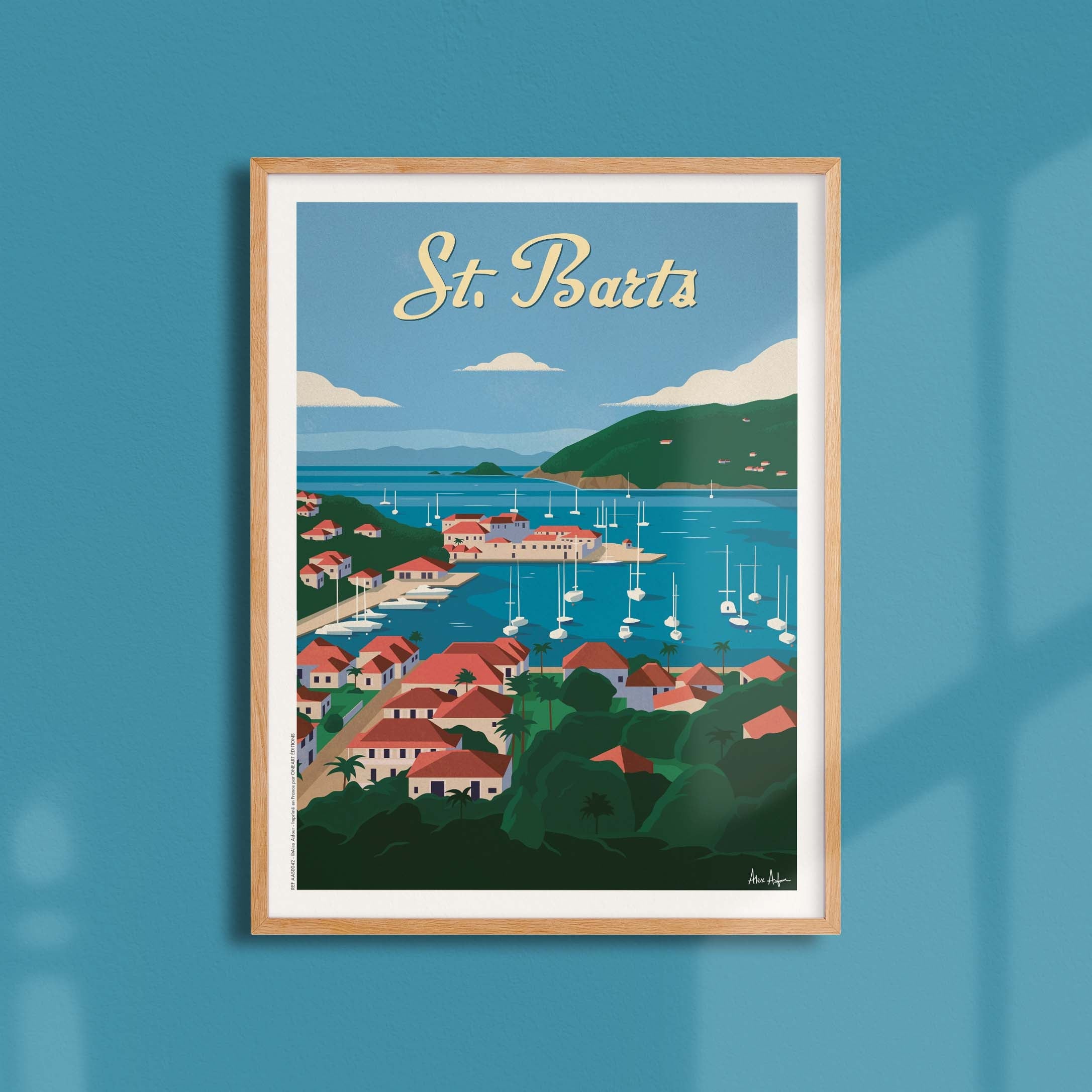Affiche de voyage France - Saint-Barthélemy par Alex Asfour