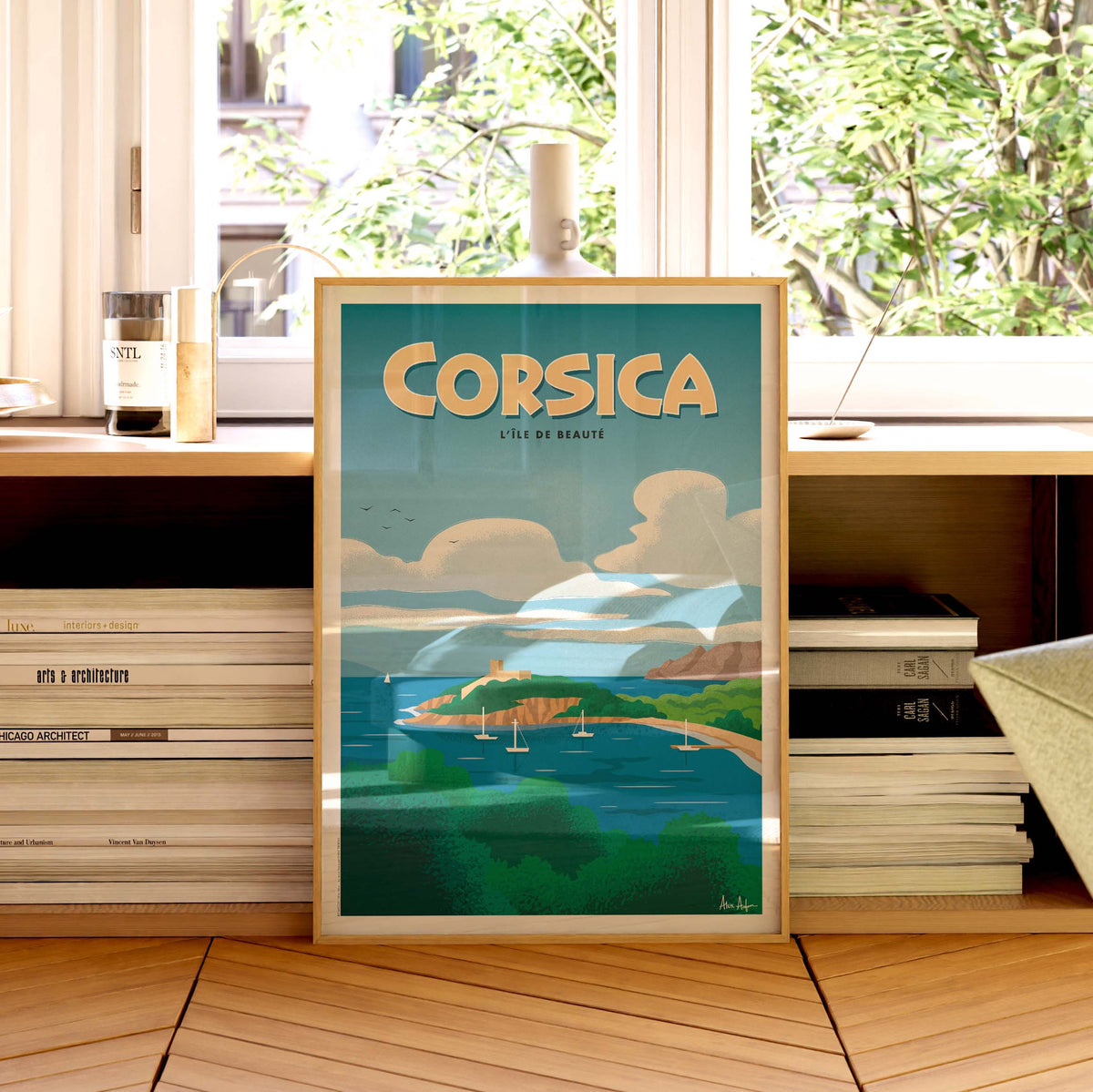 Affiche de voyage France - Corse par Alex Asfour