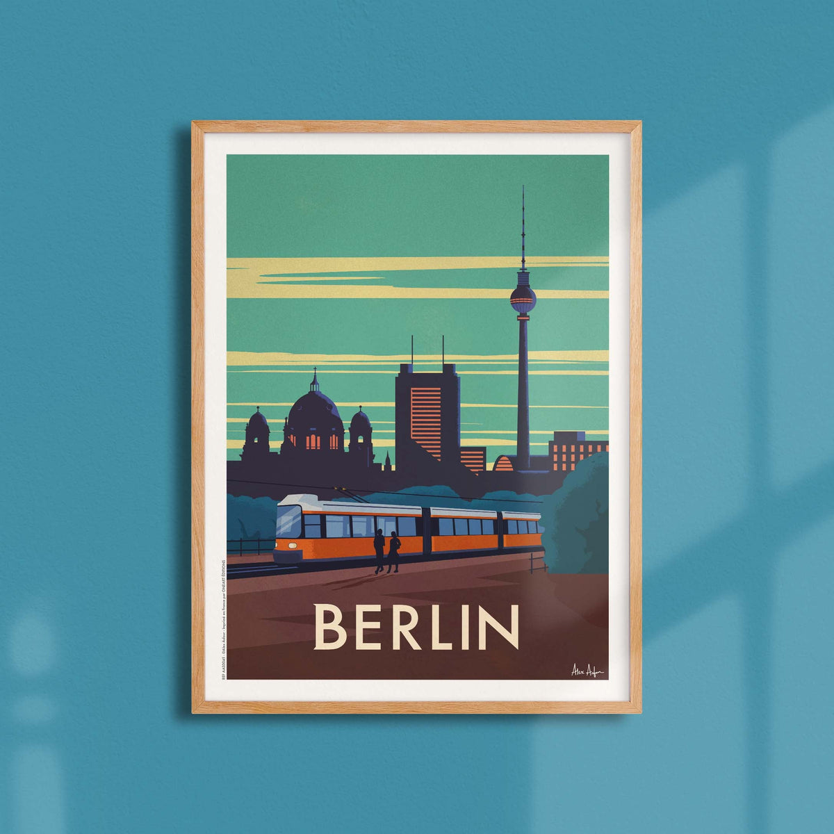 Affiche de voyage Allemagne - Berlin par Alex Asfour