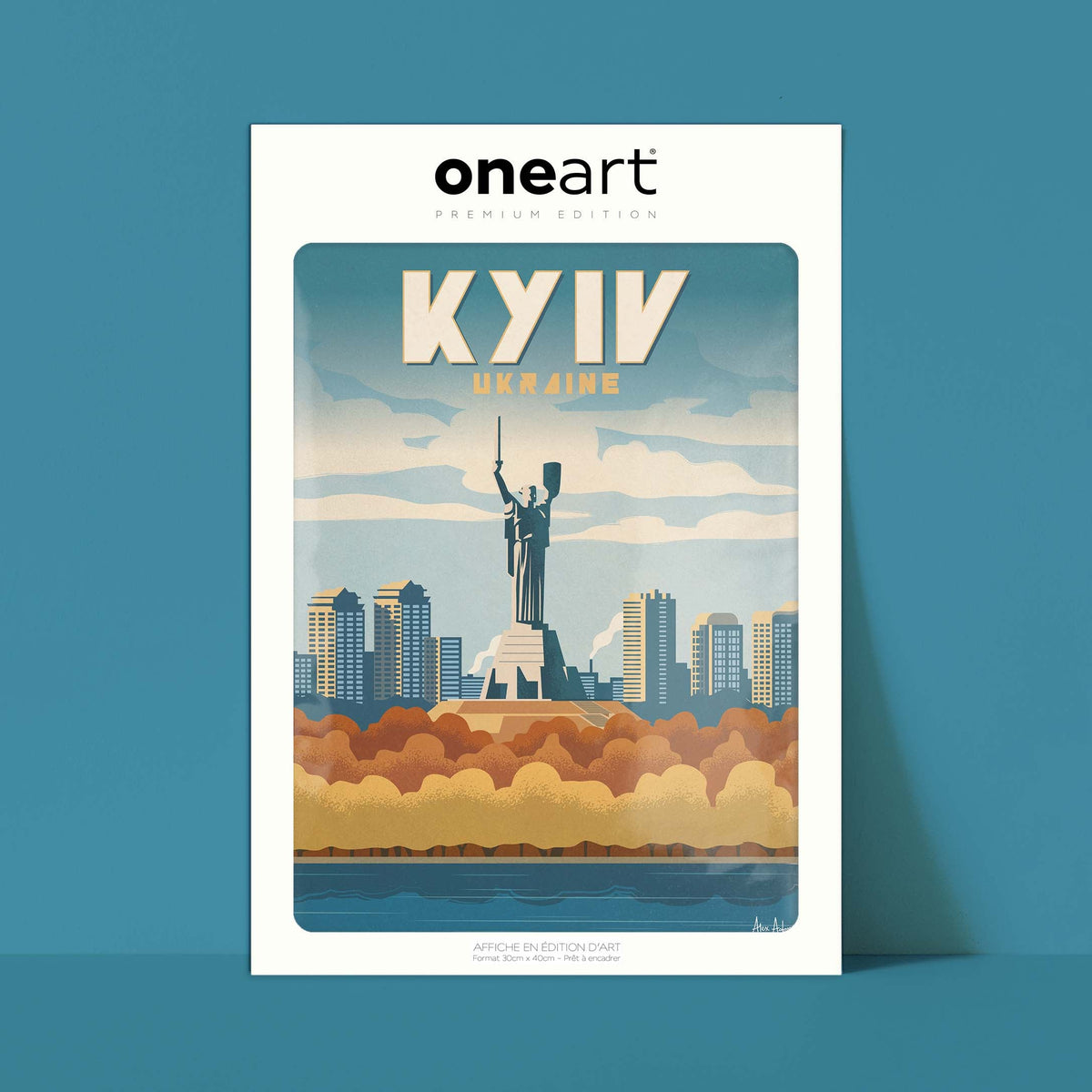 Affiche de voyage Ukraine - Kyiv par Alex Asfour