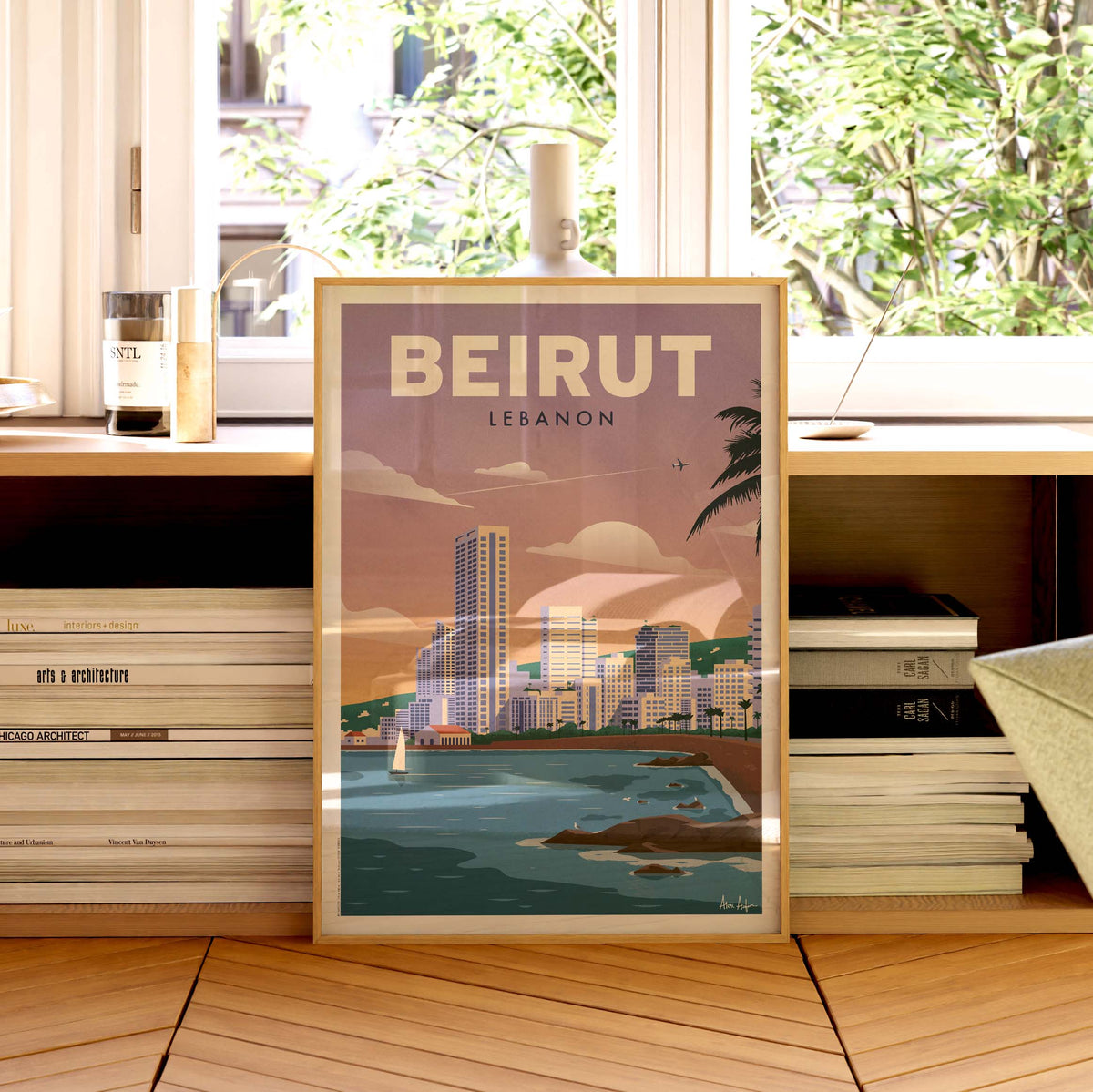 Affiche de voyage Liban - Beyrouth par Alex Asfour